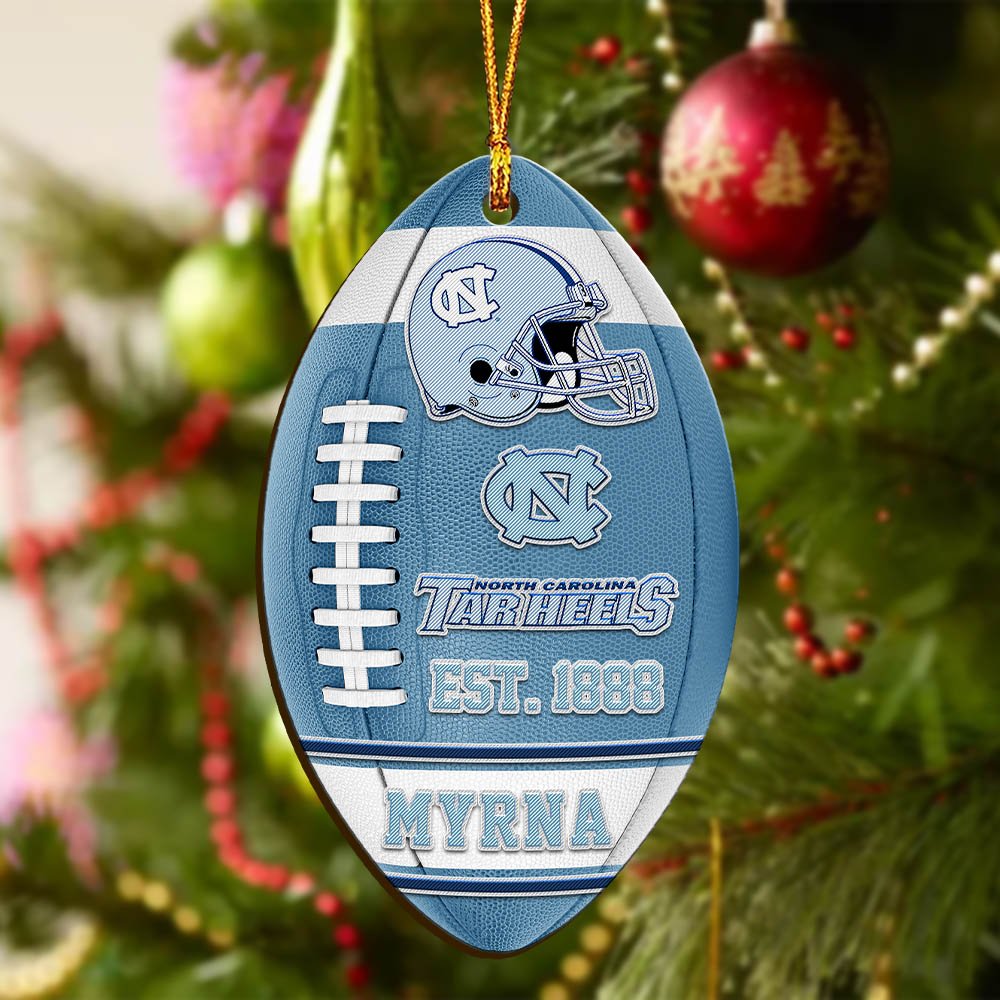 Alternative view of North Carolina Tar Heels Wooden Ornament 2024 Version Custom Your Name, Sport Team Ornament, Christmas Gifts, Gifts For Fans ETHY-52177