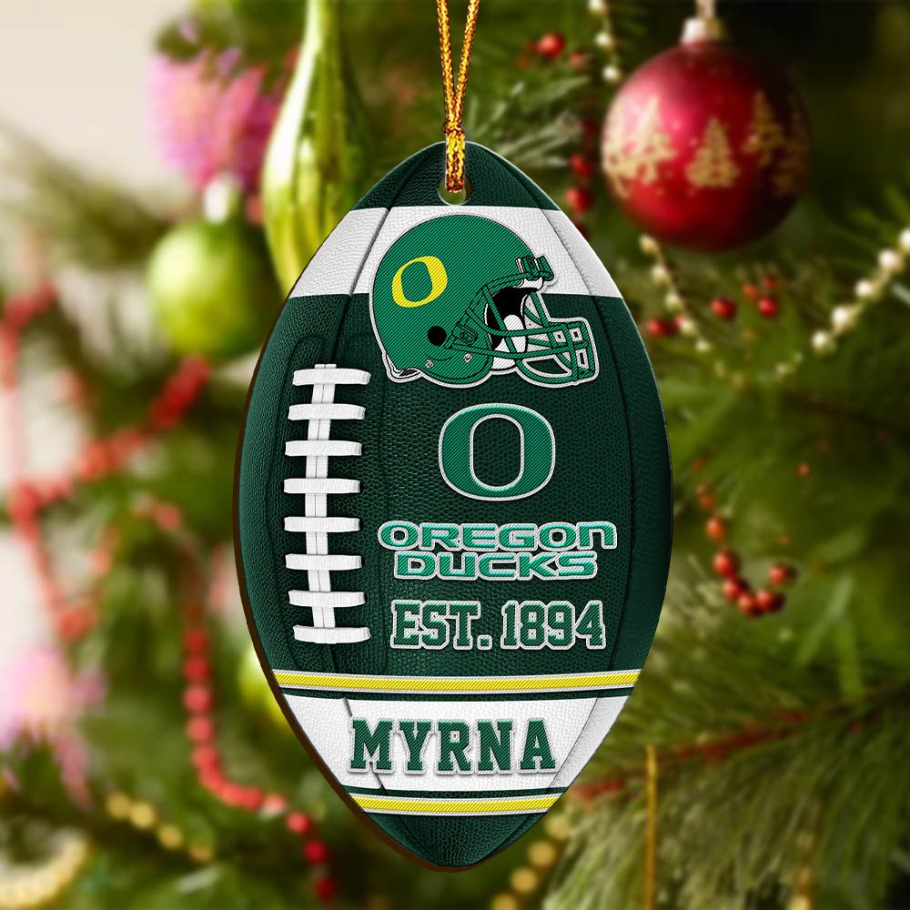 Alternative view of Oregon Ducks Wooden Ornament 2024 Version Custom Your Name, Sport Team Ornament, Christmas Gifts, Gifts For Fans ETHY-52177
