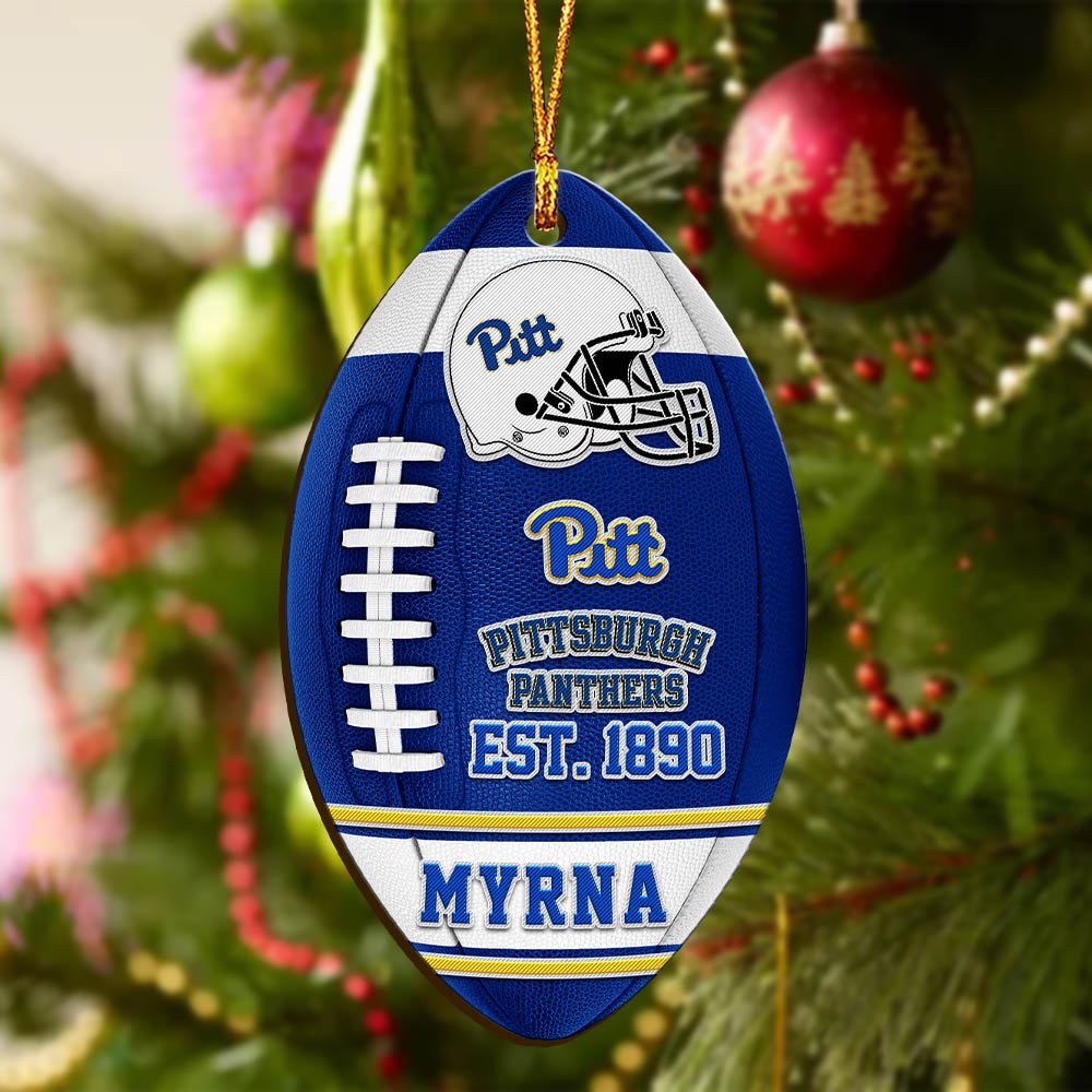 Alternative view of Pittsburgh Panthers Wooden Ornament 2024 Version Custom Your Name, Sport Team Ornament, Christmas Gifts, Gifts For Fans ETHY-52177