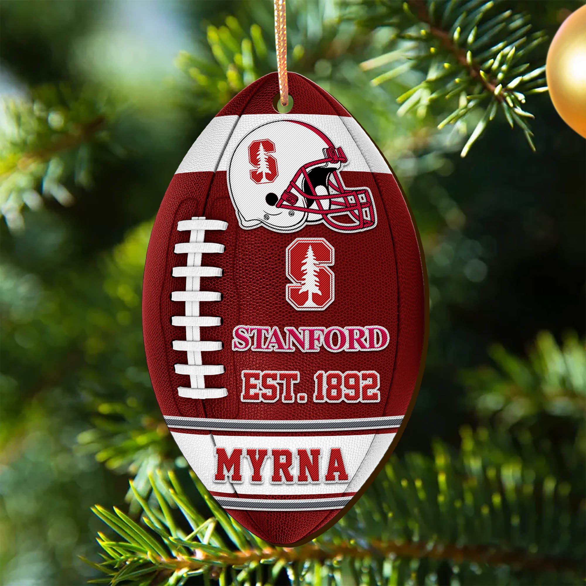 Stanford Cardinal Wooden Ornament 2024 Version Custom Your Name, Sport Team Ornament, Christmas Gifts, Gifts For Fans ETHY-52177