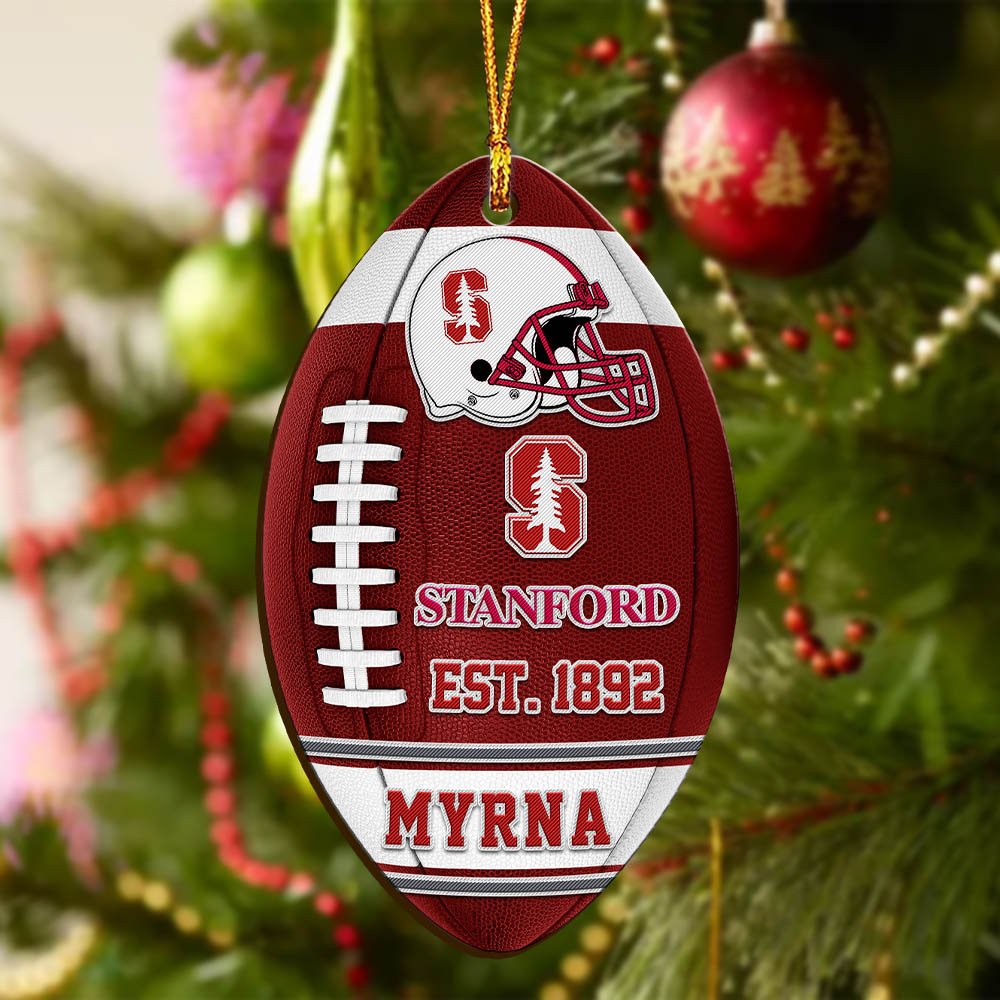 Alternative view of Stanford Cardinal Wooden Ornament 2024 Version Custom Your Name, Sport Team Ornament, Christmas Gifts, Gifts For Fans ETHY-52177