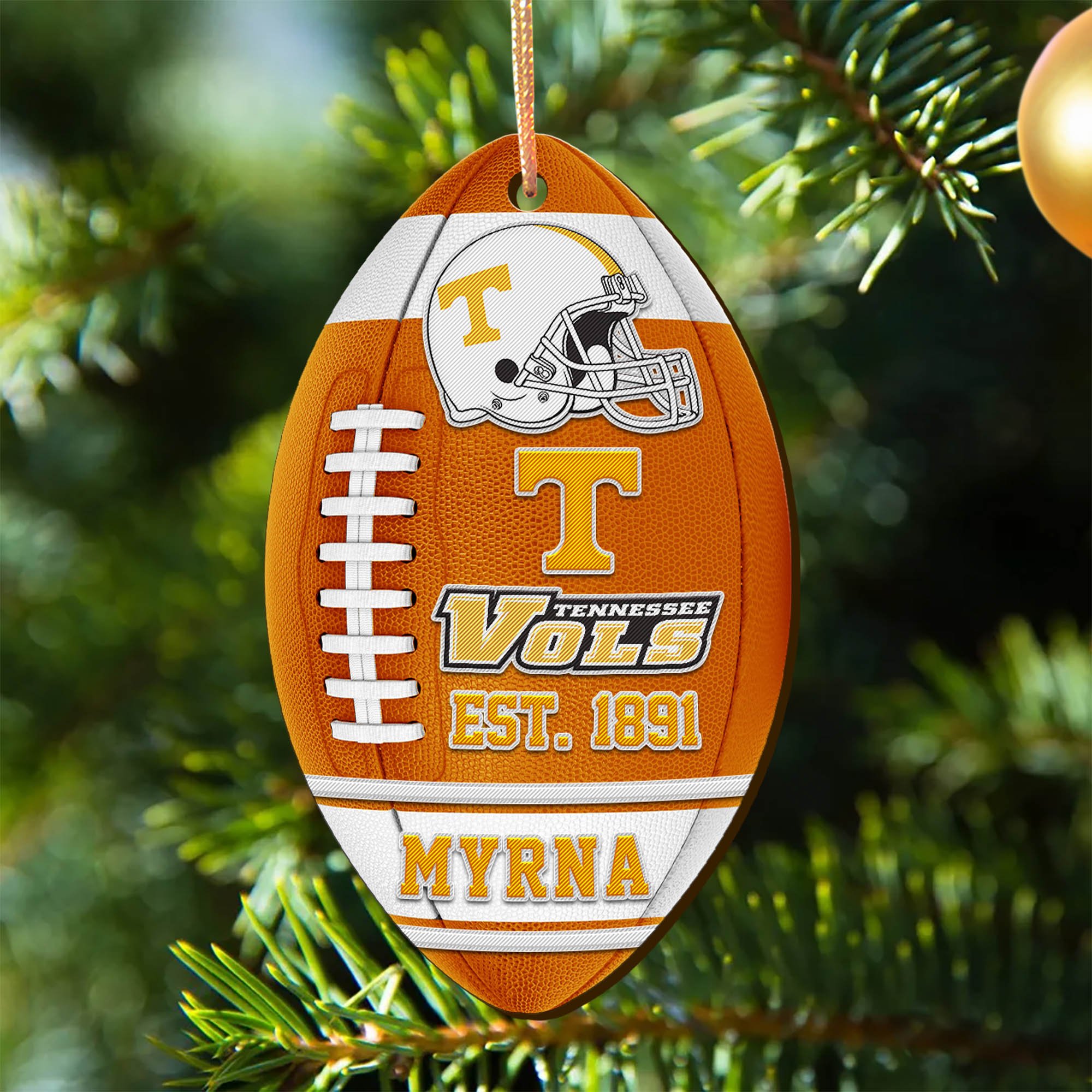 Tennessee Volunteers Wooden Ornament 2024 Version Custom Your Name, Sport Team Ornament, Christmas Gifts, Gifts For Fans ETHY-52177