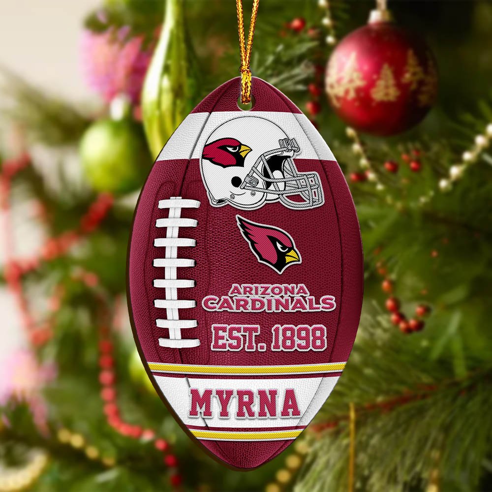 Alternative view of Arizona Cardinals Wooden Ornament 2024 Version Custom Your Name, Sport Team Ornament, Christmas Gifts, Gifts For Fans ETHY-52177