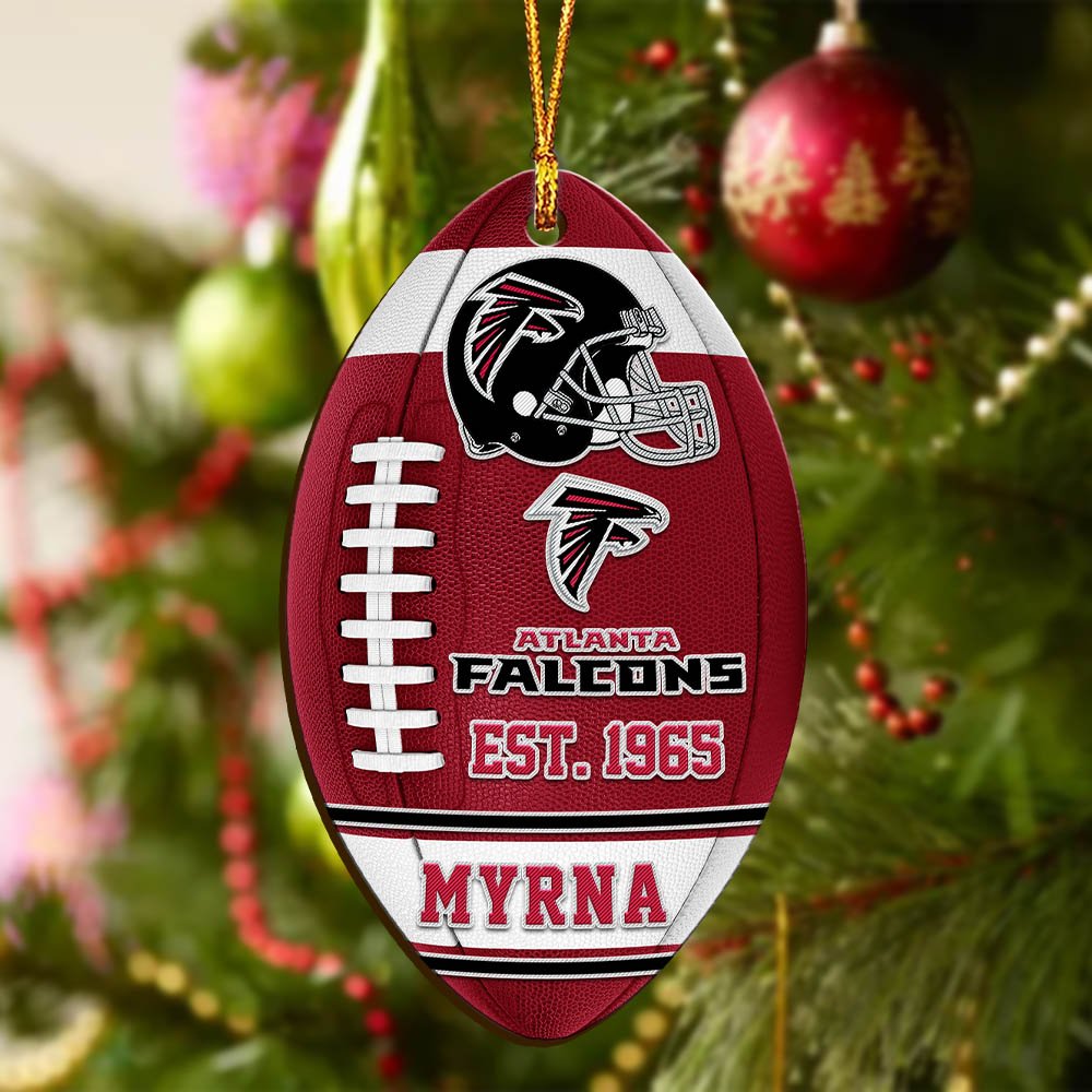 Alternative view of Atlanta Falcons Wooden Ornament 2024 Version Custom Your Name, Sport Team Ornament, Christmas Gifts, Gifts For Fans ETHY-52177