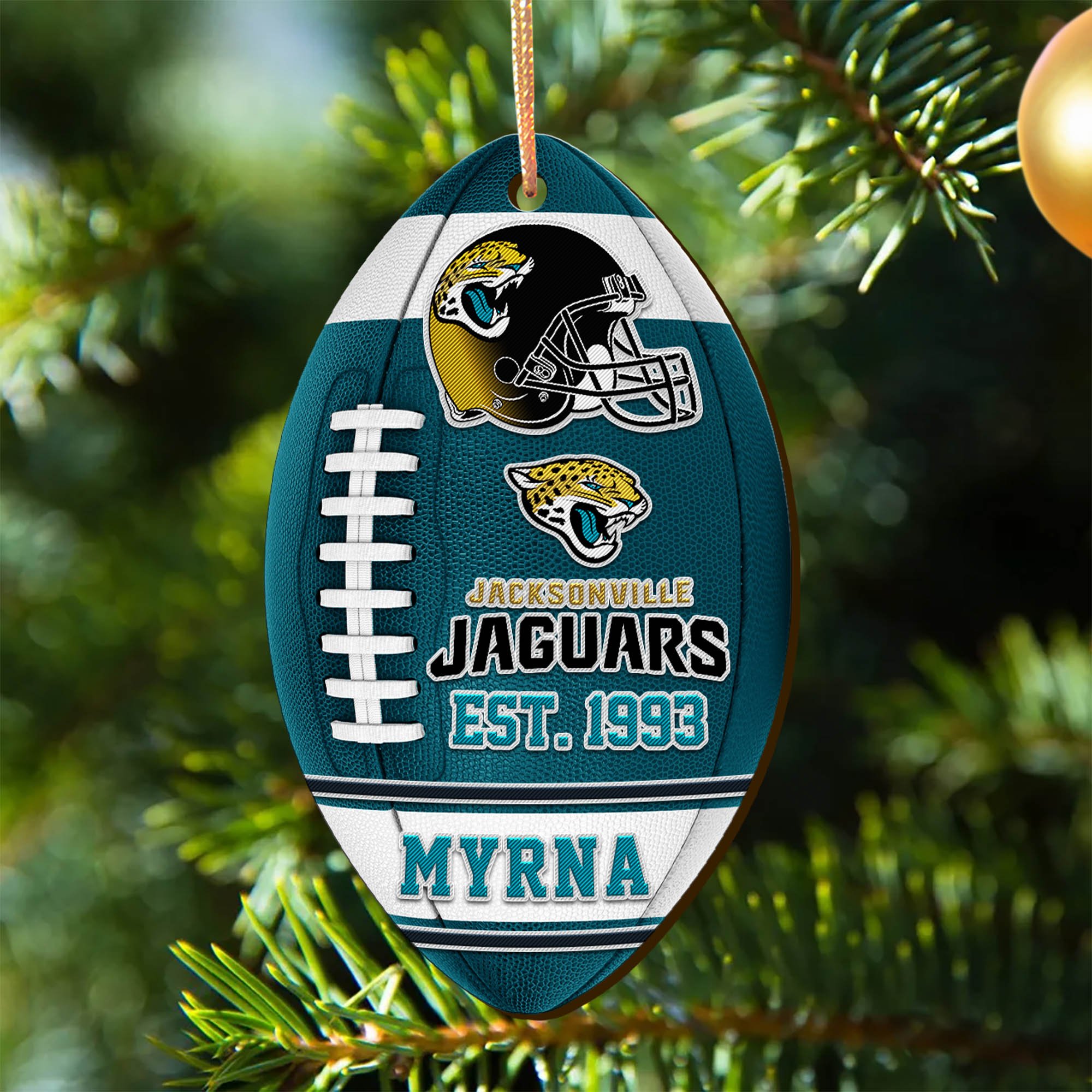 Jacksonville Jaguars Wooden Ornament 2024 Version Custom Your Name, Sport Team Ornament, Christmas Gifts, Gifts For Fans ETHY-52177