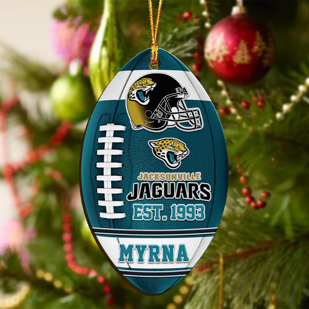 Alternative view of Jacksonville Jaguars Wooden Ornament 2024 Version Custom Your Name, Sport Team Ornament, Christmas Gifts, Gifts For Fans ETHY-52177