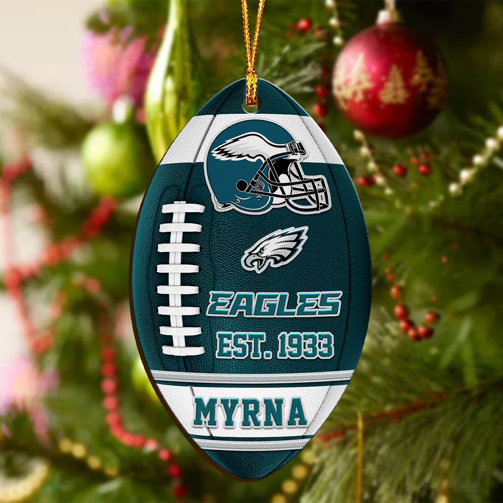 Alternative view of Philadelphia Eagles Wooden Ornament 2024 Version Custom Your Name, Sport Team Ornament, Christmas Gifts, Gifts For Fans ETHY-52177