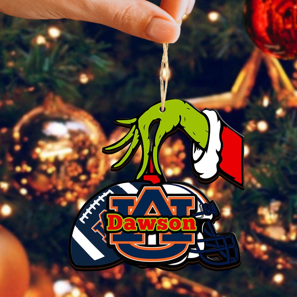 Alternative view of Auburn Tigers 2 Layered Wooden Ornament 2024 Version Personalized Your Name, Football Team Ornament, Football Lover Gifts ETHY-52254