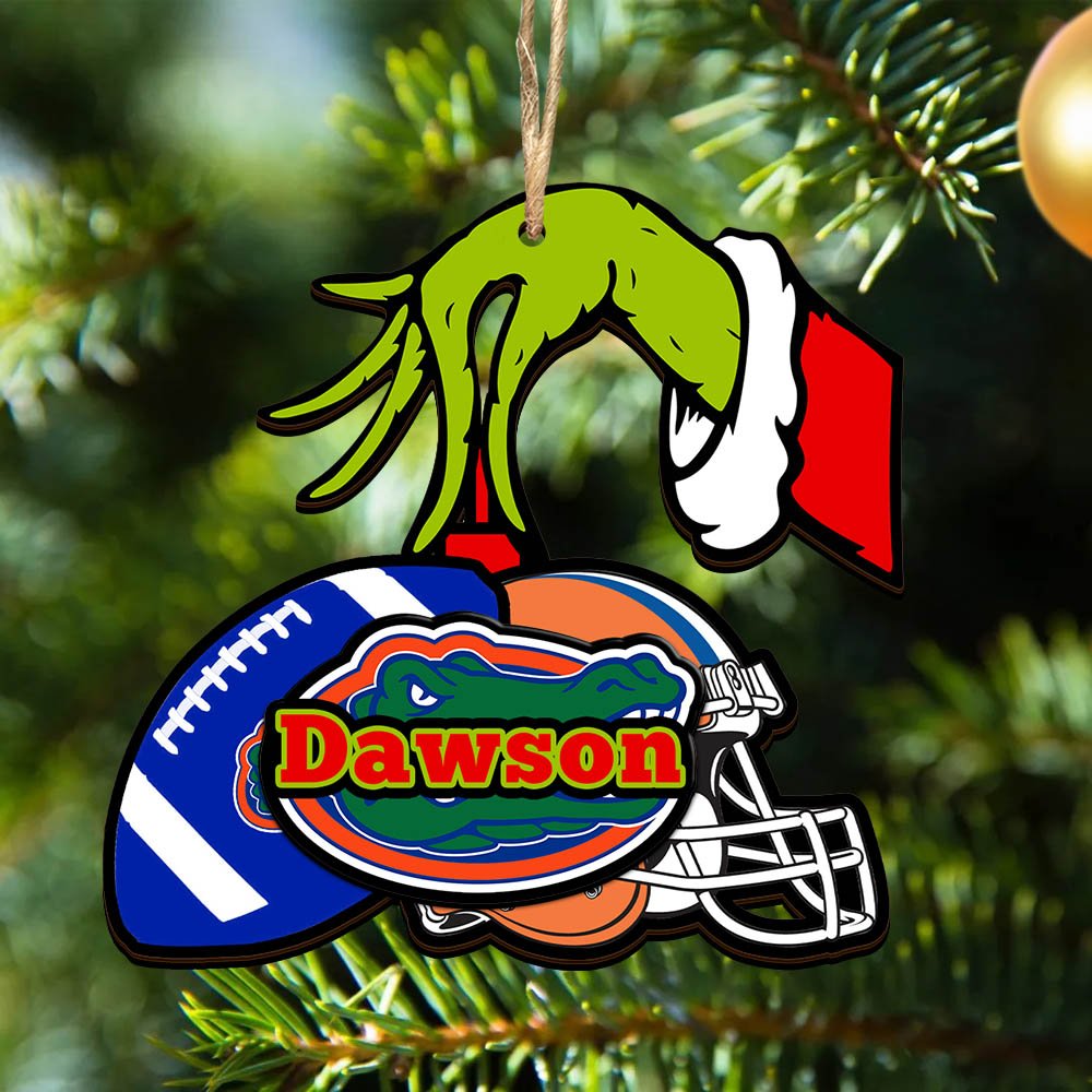 Florida Gators 2 Layered Wooden Ornament 2024 Version Personalized Your Name, Football Team Ornament, Football Lover Gifts ETHY-52254
