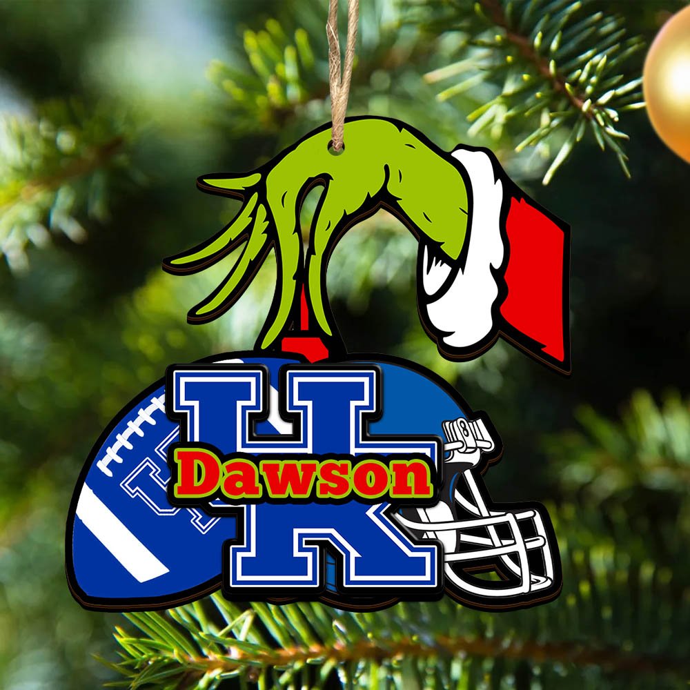 Kentucky Wildcats 2 Layered Wooden Ornament 2024 Version Personalized Your Name, Football Team Ornament, Football Lover Gifts ETHY-52254