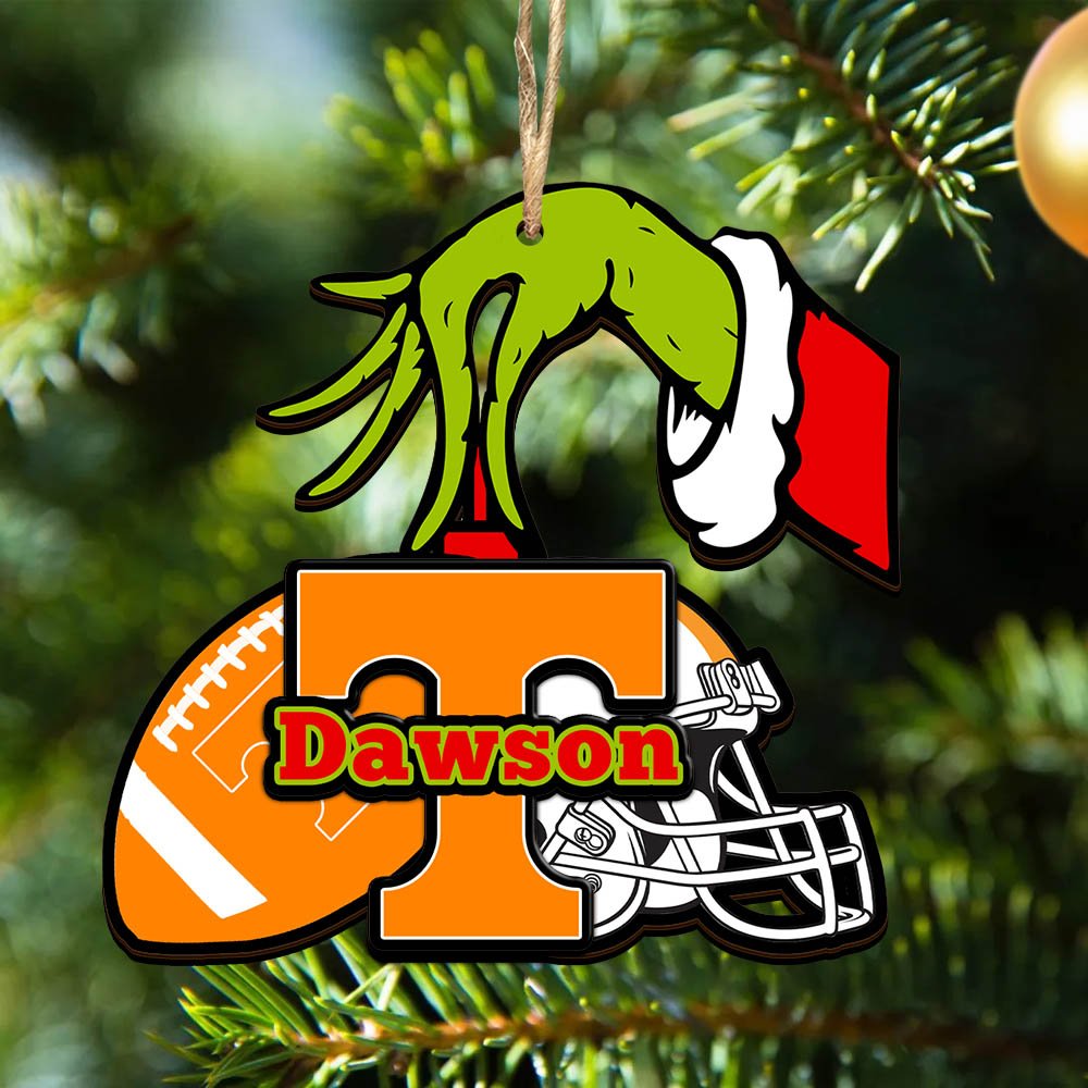Tennessee Volunteers 2 Layered Wooden Ornament 2024 Version Personalized Your Name, Football Team Ornament, Football Lover Gifts ETHY-52254