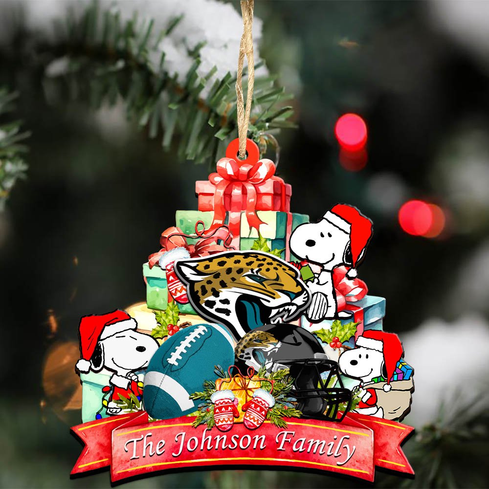 Jacksonville Jaguars 2 Layered Wooden Ornament 2024 Version Personalized Your Family Name, Sport Ornament, Christmas Gifts For Sport Fan, Home Decorations ETHY-52262 - Image 4