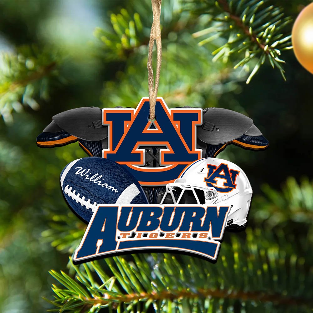 Auburn Tigers 2 Layered Wooden Ornament 2024 Version Personalized Your Name, America Football Ornament, Football Lover Gifts ETHY-52282