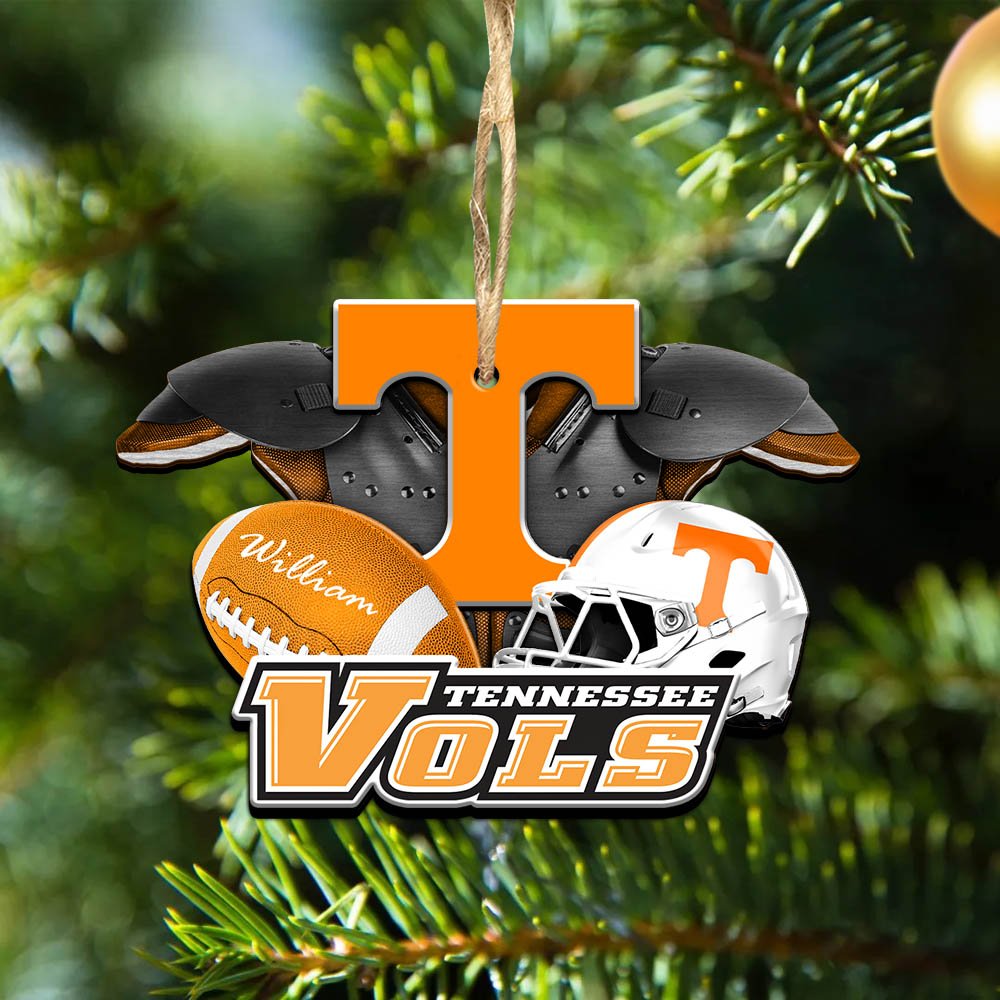 Tennessee Volunteers 2 Layered Wooden Ornament 2024 Version Personalized Your Name, America Football Ornament, Football Lover Gifts ETHY-52282