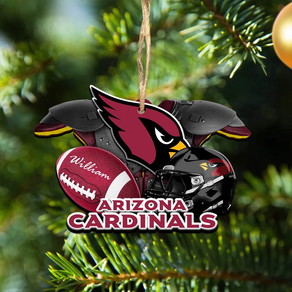 Arizona Cardinals 2 Layered Wooden Ornament 2024 Version Personalized Your Name, America Football Ornament, Football Lover Gifts ETHY-52282