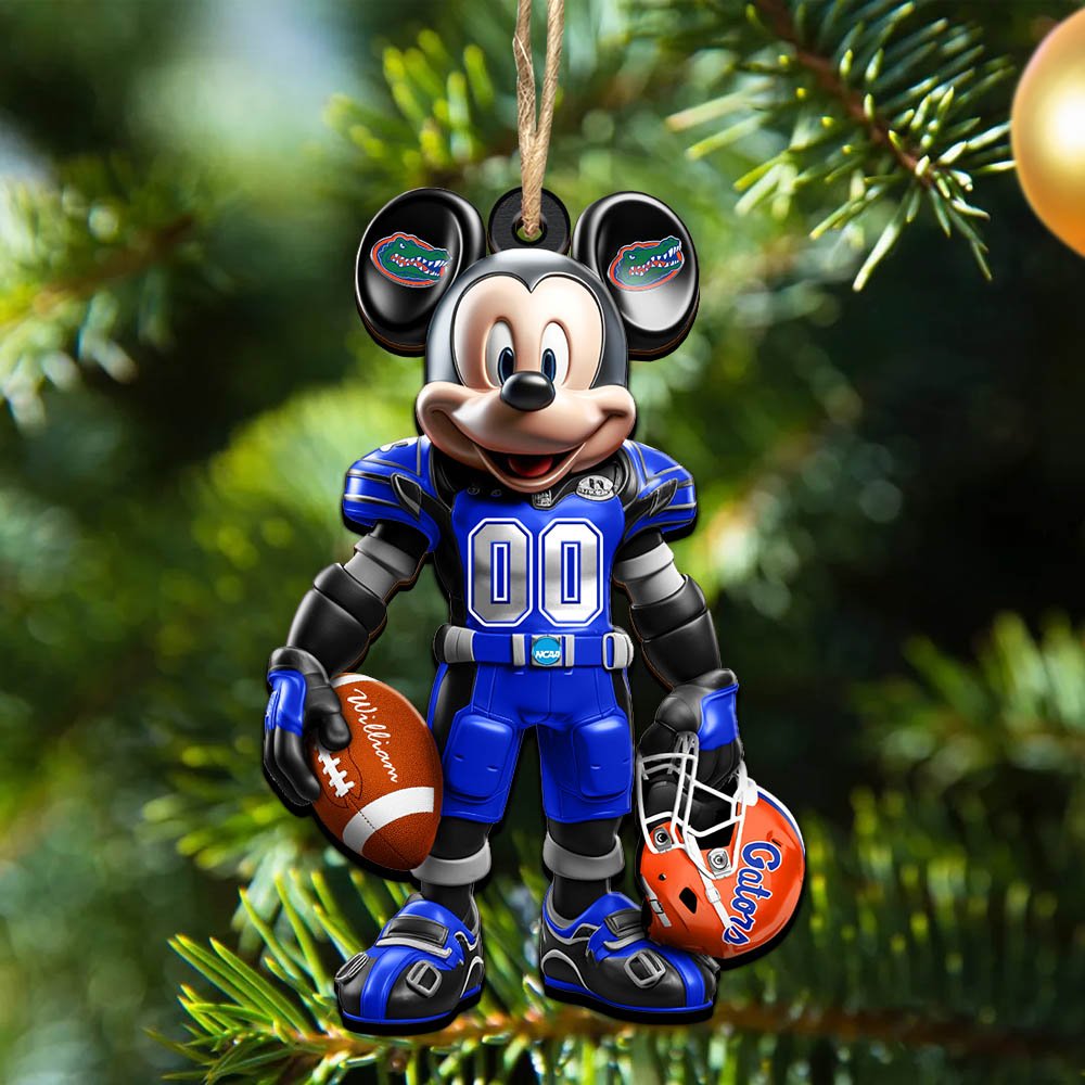 Florida Gators 2 Layered Wooden Ornament 2024 Version Personalized Your Name And Number, Sport Ornament, Sport Gifts ETHY-52303