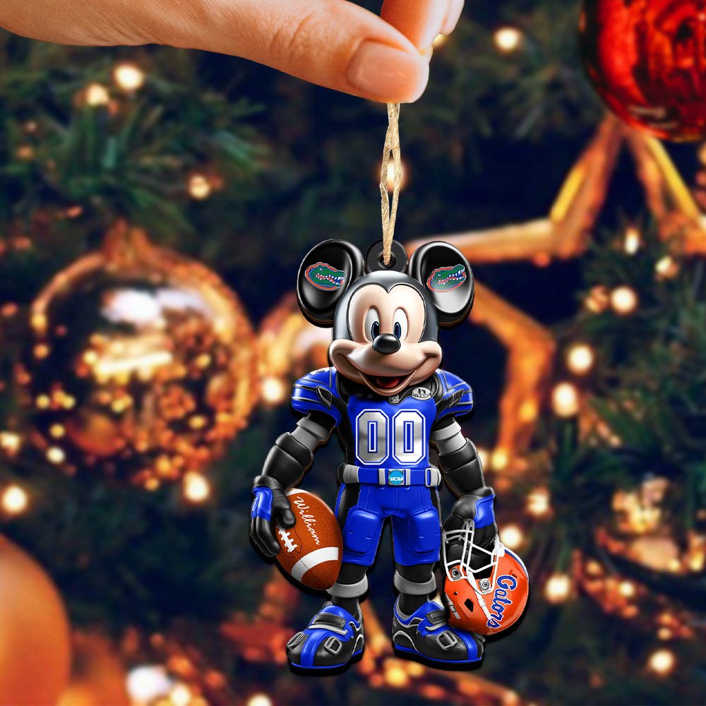 Alternative view of Florida Gators 2 Layered Wooden Ornament 2024 Version Personalized Your Name And Number, Sport Ornament, Sport Gifts ETHY-52303