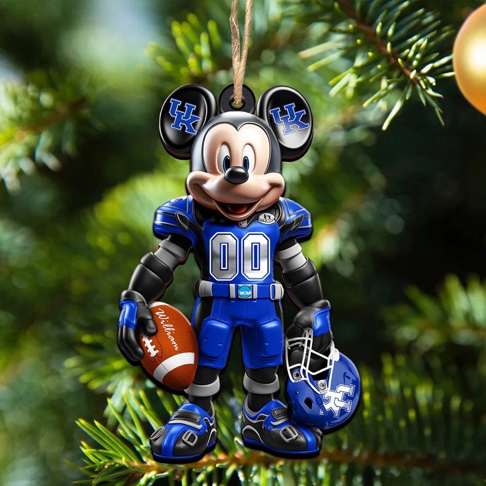 Kentucky Wildcats 2 Layered Wooden Ornament 2024 Version Personalized Your Name And Number, Sport Ornament, Sport Gifts ETHY-52303