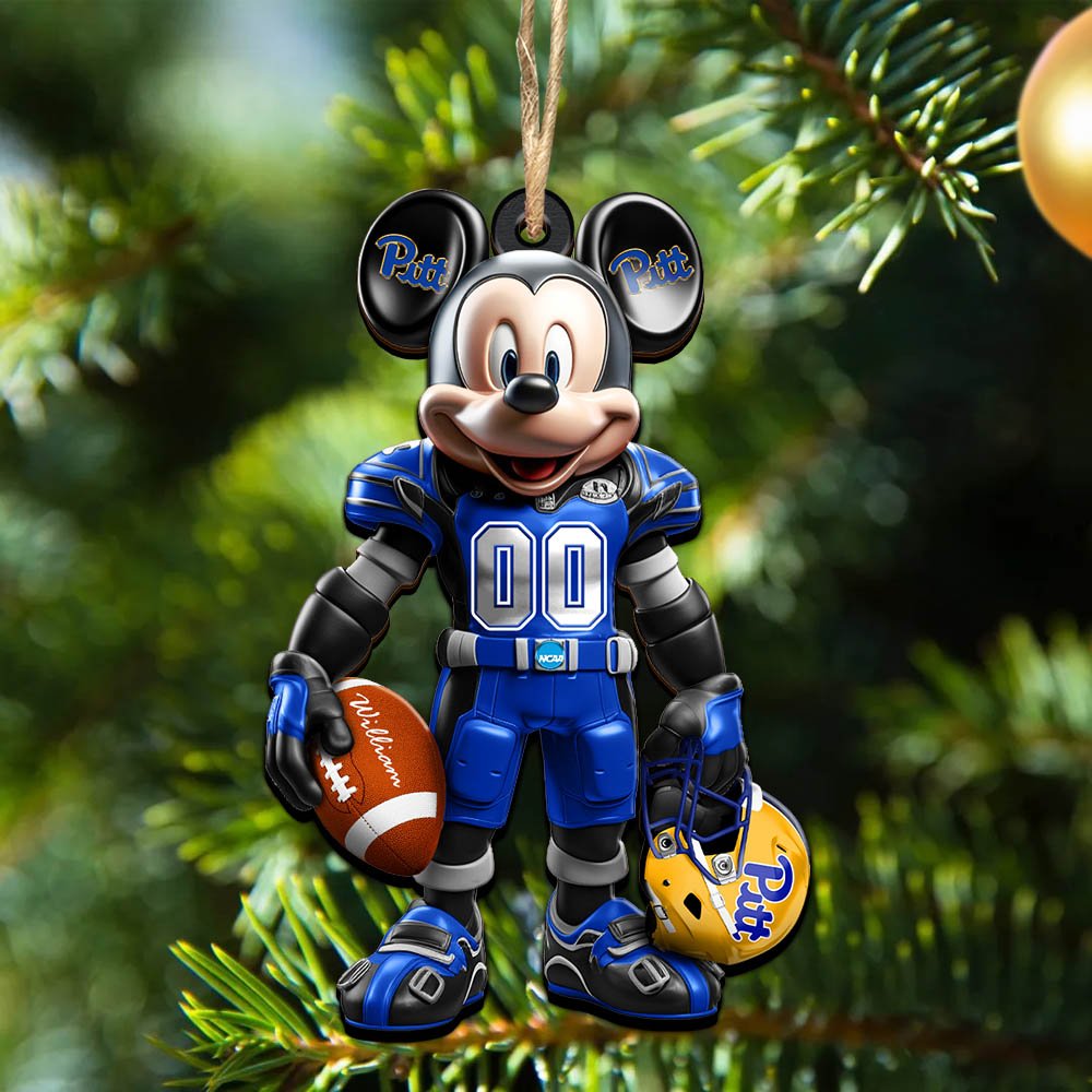 Pittsburgh Panthers 2 Layered Wooden Ornament 2024 Version Personalized Your Name And Number, Sport Ornament, Sport Gifts ETHY-52303