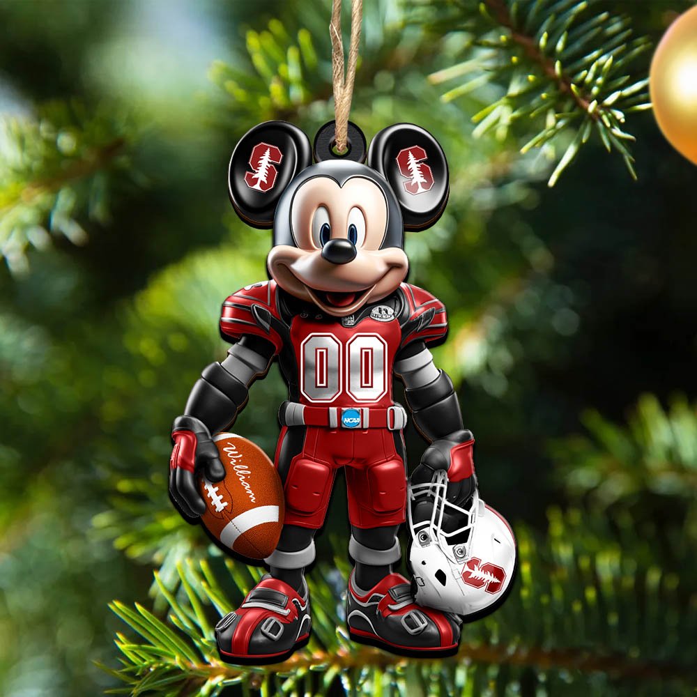 Stanford Cardinal 2 Layered Wooden Ornament 2024 Version Personalized Your Name And Number, Sport Ornament, Sport Gifts ETHY-52303