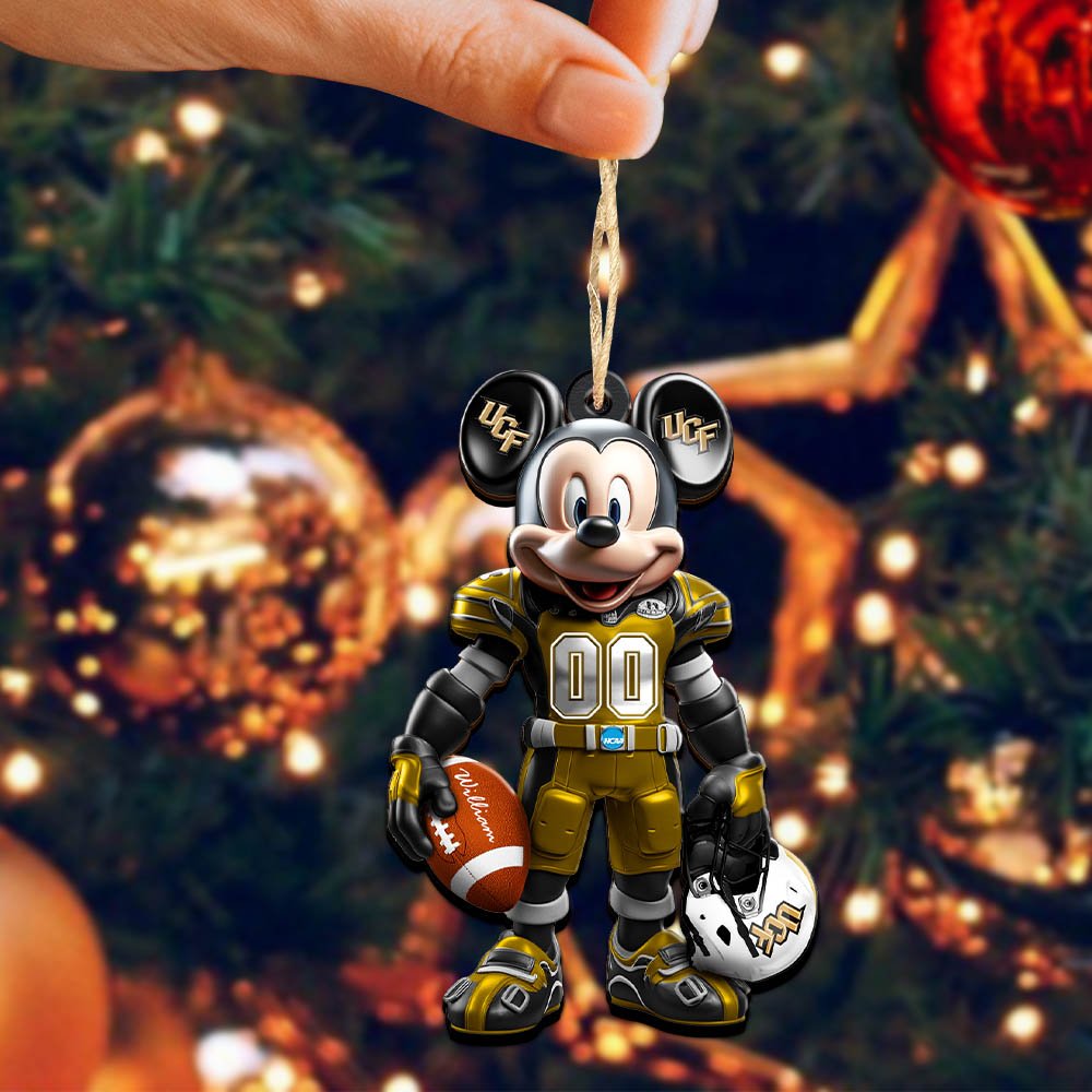 Alternative view of UCF Knights 2 Layered Wooden Ornament 2024 Version Personalized Your Name And Number, Sport Ornament, Sport Gifts ETHY-52303