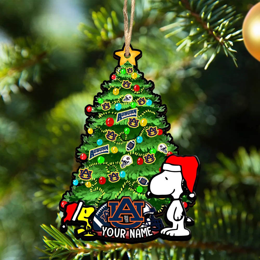 Auburn Tigers 2Layered Wooden Ornament 2024 Version Custom Name, Sport Team Ornament, Sport Gifts ETHY-52306