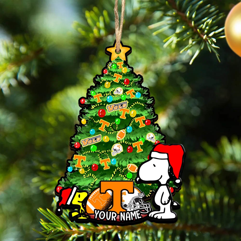 Tennessee Volunteers 2Layered Wooden Ornament 2024 Version Custom Name, Sport Team Ornament, Sport Gifts ETHY-52306