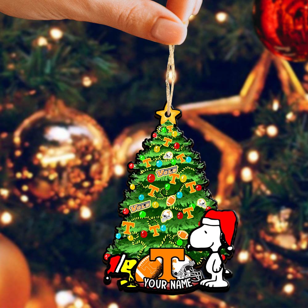 Alternative view of Tennessee Volunteers 2Layered Wooden Ornament 2024 Version Custom Name, Sport Team Ornament, Sport Gifts ETHY-52306