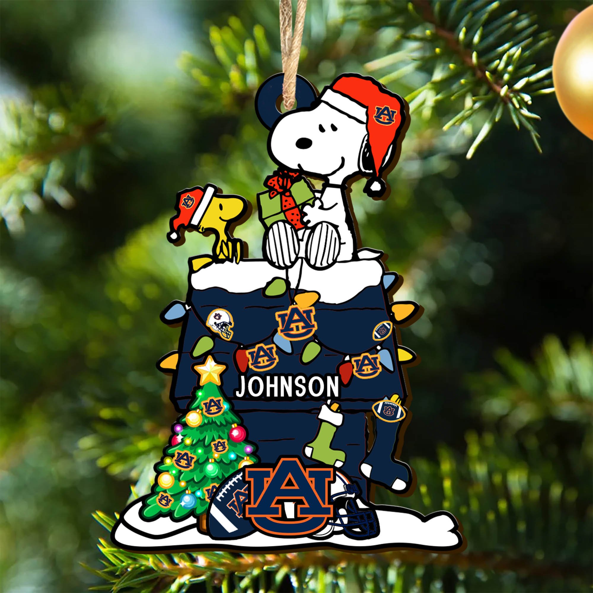 Auburn Tigers Wooden Ornament 2024 Version Personalized Your Name, Sport Ornament, Christmas Gifts For Sport Lovers ETHY-52323