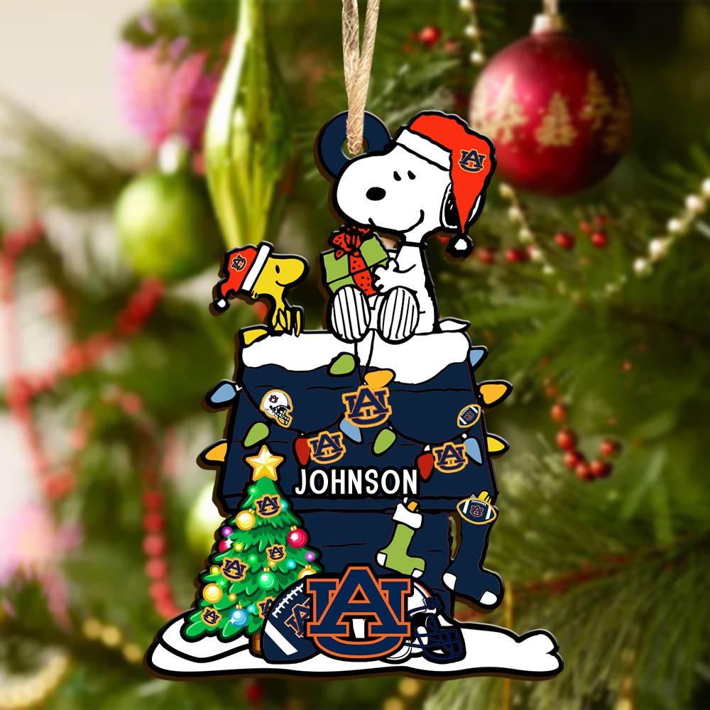 Alternative view of Auburn Tigers Wooden Ornament 2024 Version Personalized Your Name, Sport Ornament, Christmas Gifts For Sport Lovers ETHY-52323