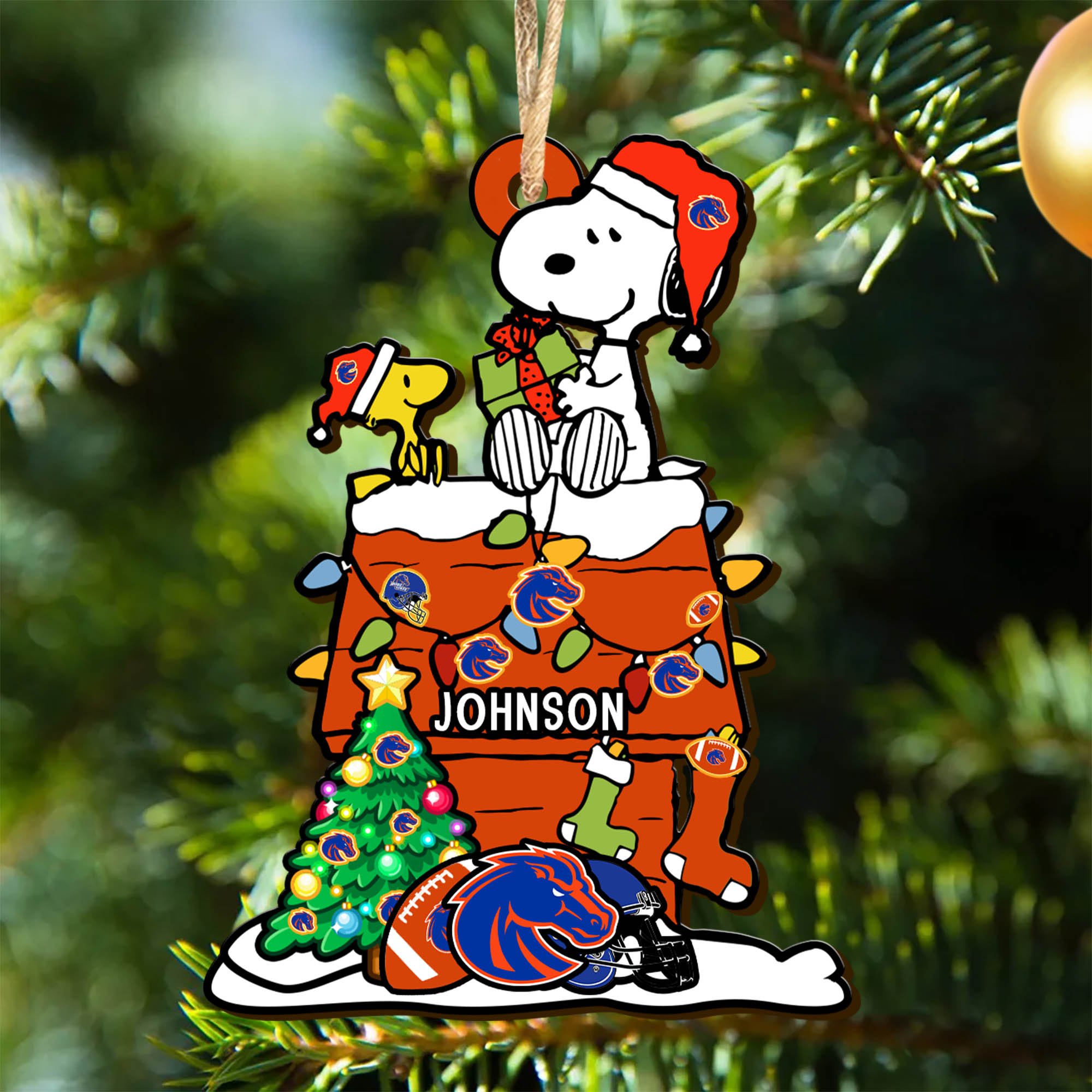 Boise State Broncos Wooden Ornament 2024 Version Personalized Your Name, Sport Ornament, Christmas Gifts For Sport Lovers ETHY-52323