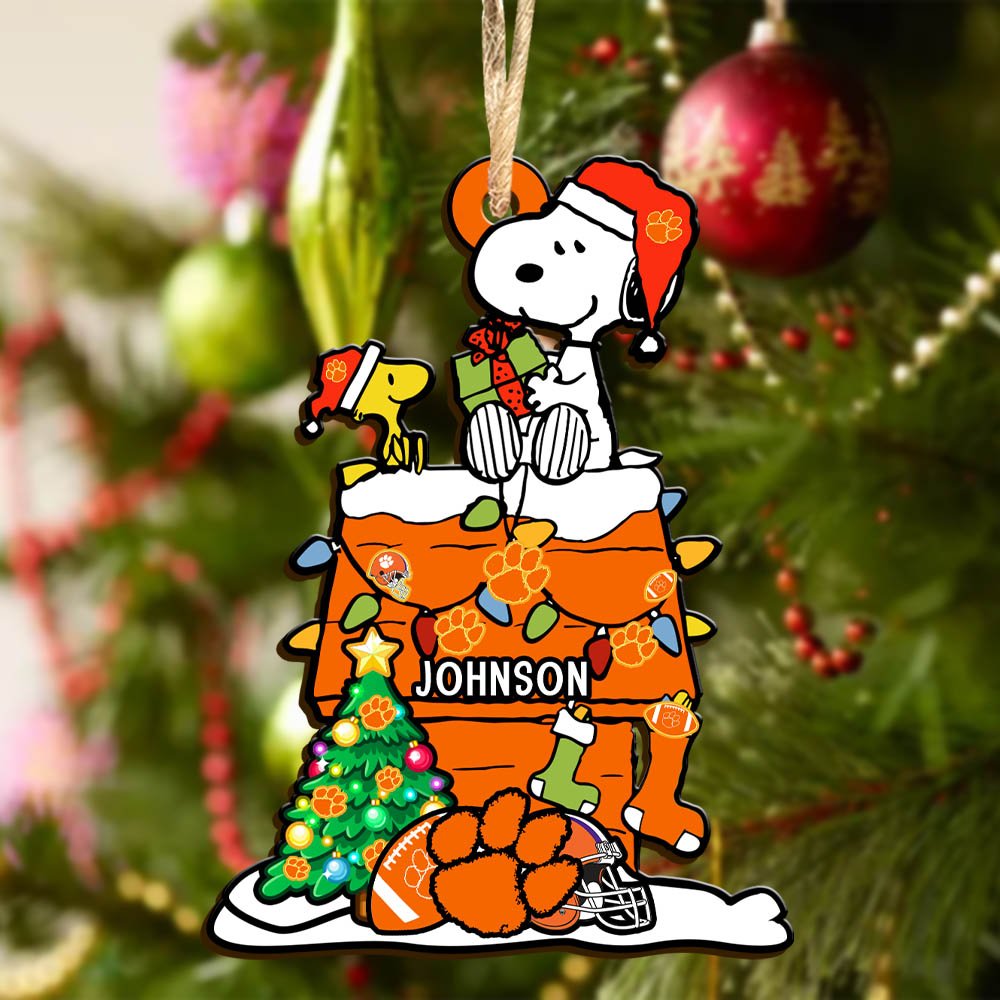 Alternative view of Clemson Tigers Wooden Ornament 2024 Version Personalized Your Name, Sport Ornament, Christmas Gifts For Sport Lovers ETHY-52323