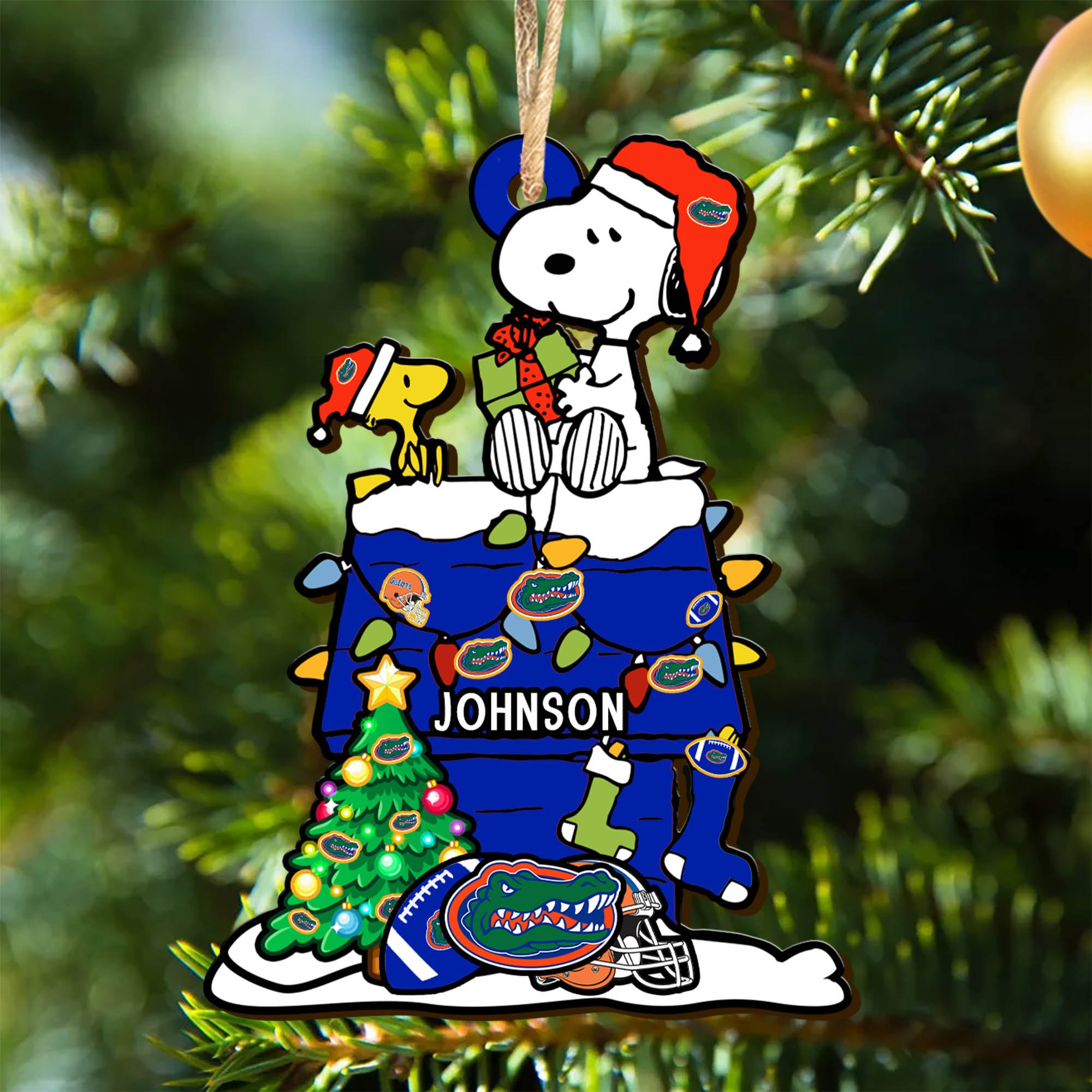 Florida Gators Wooden Ornament 2024 Version Personalized Your Name, Sport Ornament, Christmas Gifts For Sport Lovers ETHY-52323