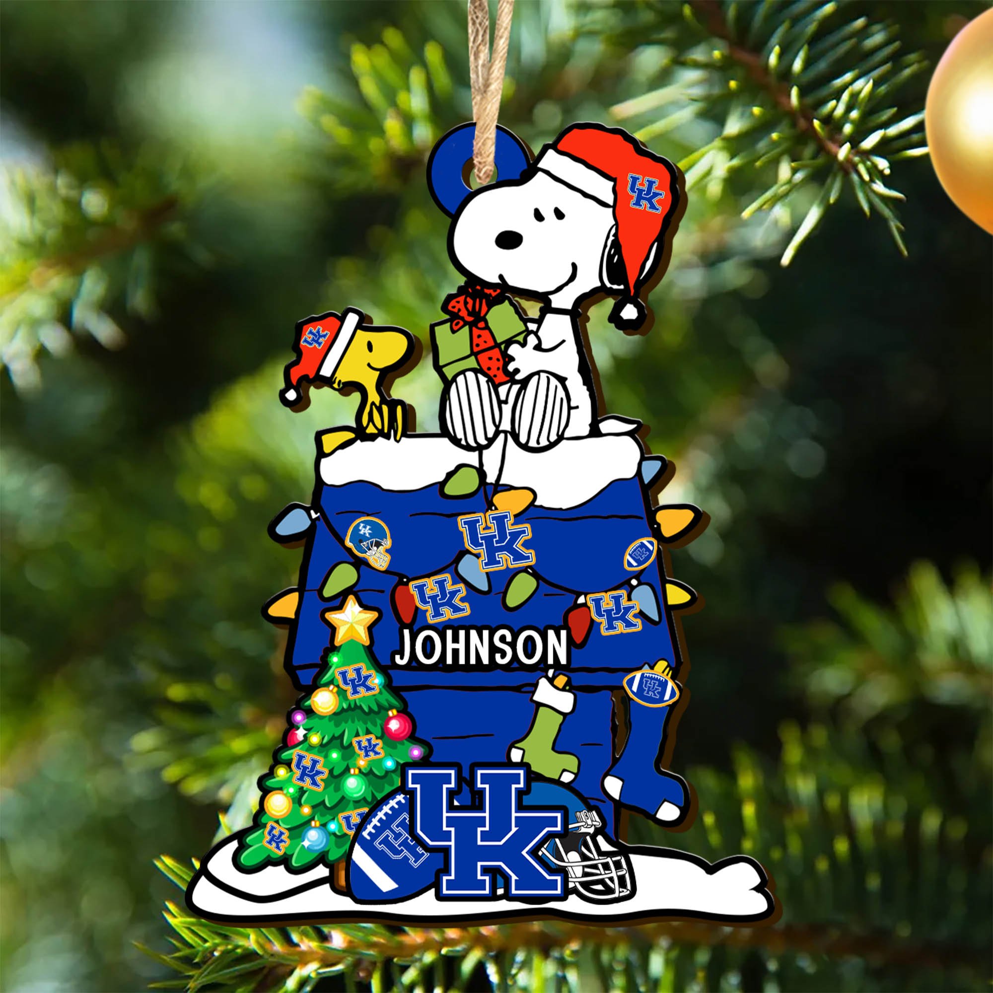 Kentucky Wildcats Wooden Ornament 2024 Version Personalized Your Name, Sport Ornament, Christmas Gifts For Sport Lovers ETHY-52323
