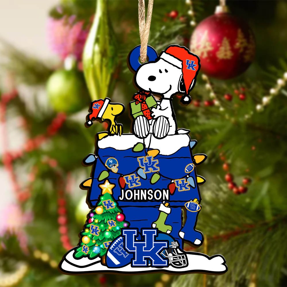 Alternative view of Kentucky Wildcats Wooden Ornament 2024 Version Personalized Your Name, Sport Ornament, Christmas Gifts For Sport Lovers ETHY-52323