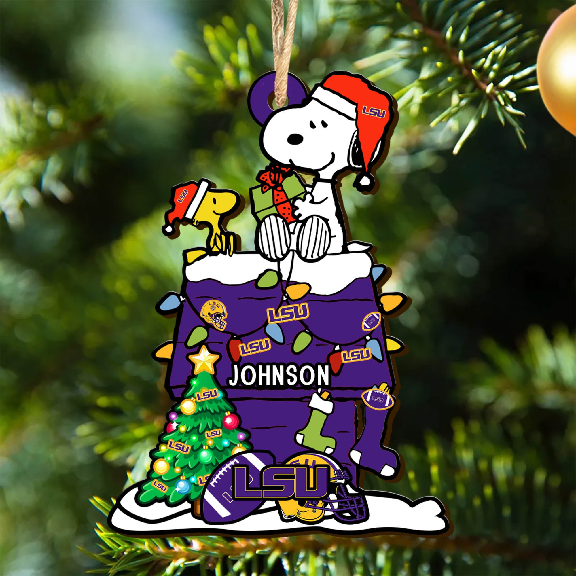 LSU TIGERS Wooden Ornament 2024 Version Personalized Your Name, Sport Ornament, Christmas Gifts For Sport Lovers ETHY-52323