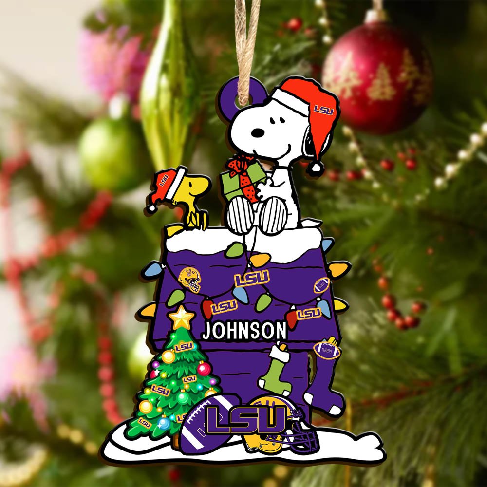 Alternative view of LSU TIGERS Wooden Ornament 2024 Version Personalized Your Name, Sport Ornament, Christmas Gifts For Sport Lovers ETHY-52323