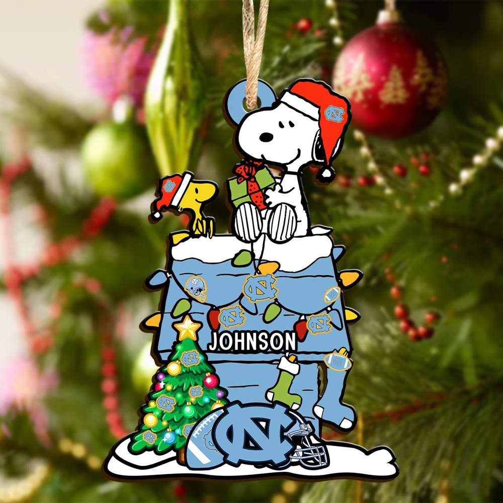 Alternative view of North Carolina Tar Heels Wooden Ornament 2024 Version Personalized Your Name, Sport Ornament, Christmas Gifts For Sport Lovers ETHY-52323