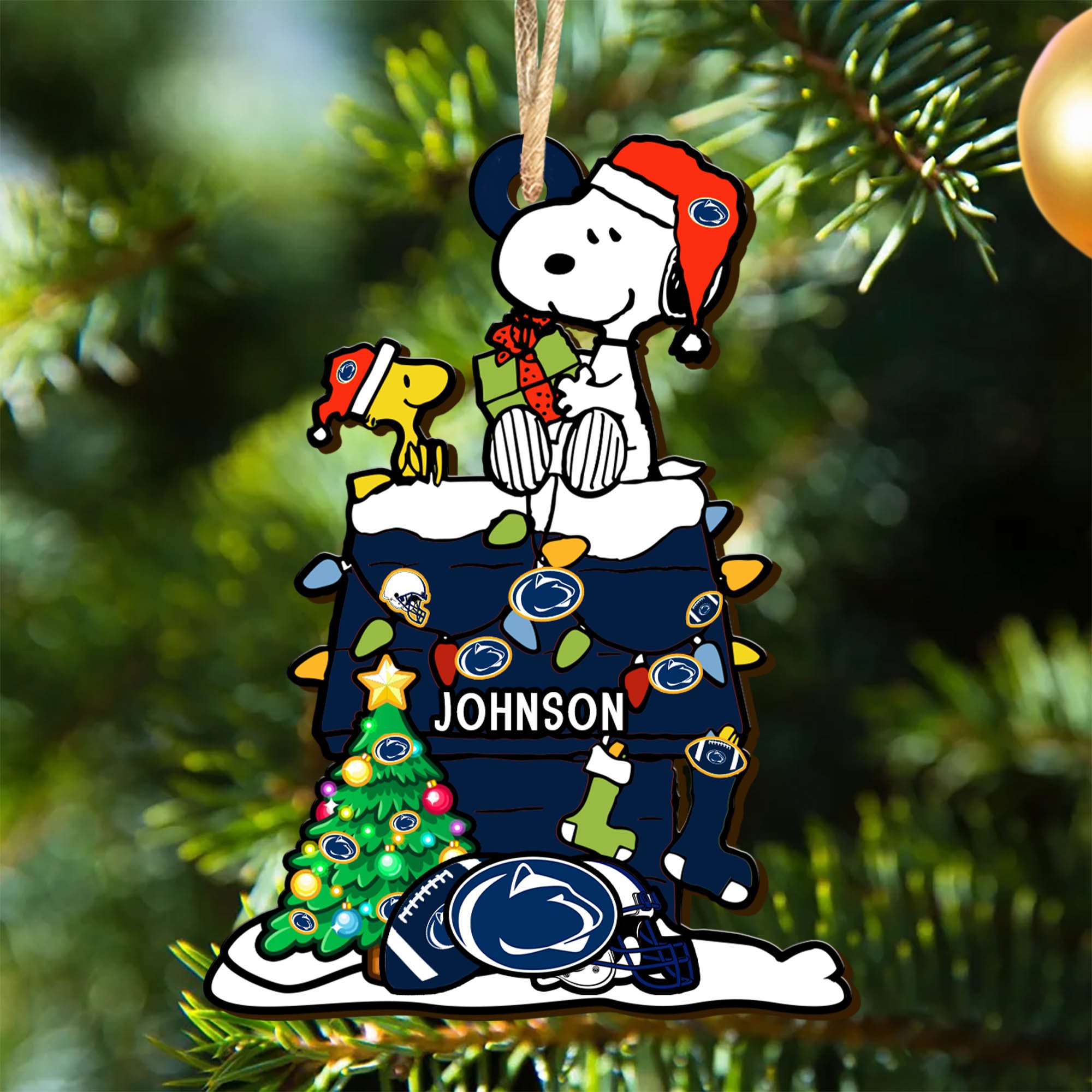 Penn State Nittany Lions Wooden Ornament 2024 Version Personalized Your Name, Sport Ornament, Christmas Gifts For Sport Lovers ETHY-52323