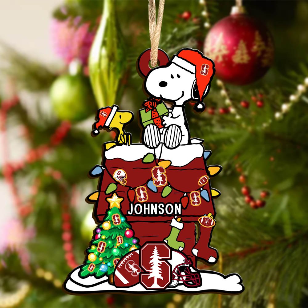 Alternative view of Stanford Cardinal Wooden Ornament 2024 Version Personalized Your Name, Sport Ornament, Christmas Gifts For Sport Lovers ETHY-52323