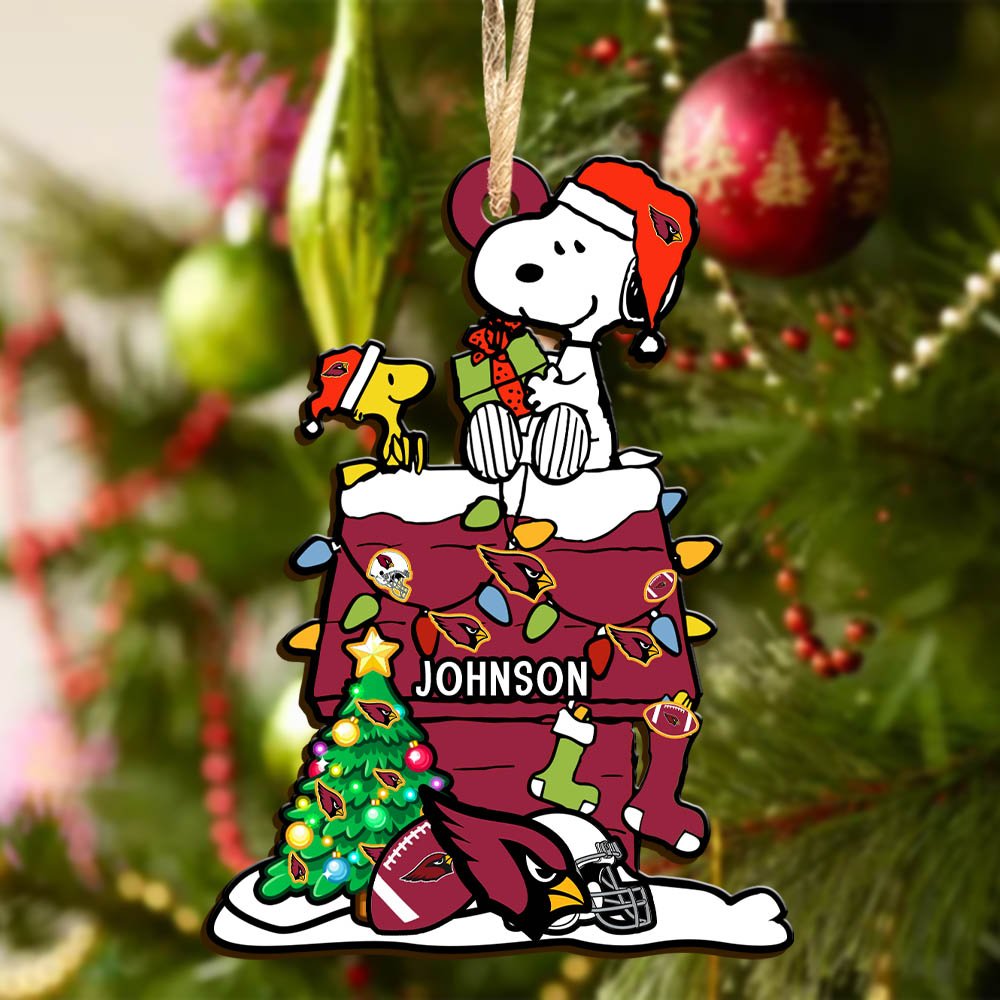 Alternative view of Arizona Cardinals Wooden Ornament 2024 Version Personalized Your Name, Sport Ornament, Christmas Gifts For Sport Lovers ETHY-52323