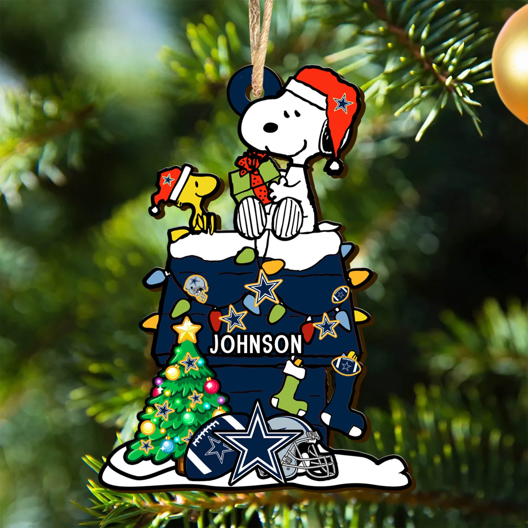 Dallas Cowboys Wooden Ornament 2024 Version Personalized Your Name, Sport Ornament, Christmas Gifts For Sport Lovers ETHY-52323