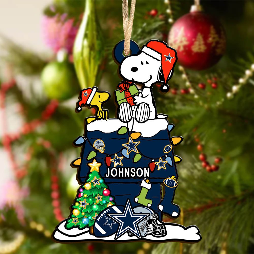 Alternative view of Dallas Cowboys Wooden Ornament 2024 Version Personalized Your Name, Sport Ornament, Christmas Gifts For Sport Lovers ETHY-52323