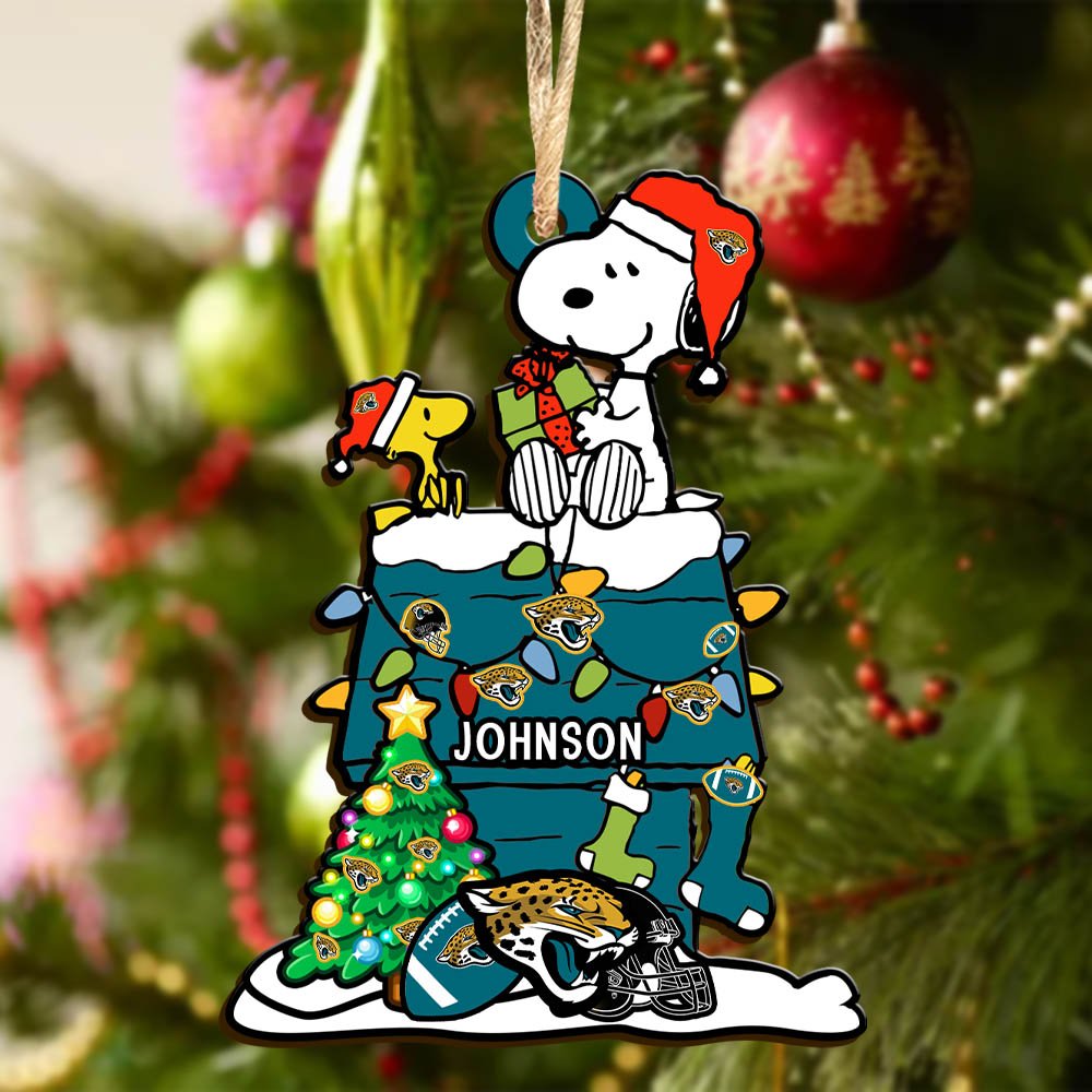 Alternative view of Jacksonville Jaguars Wooden Ornament 2024 Version Personalized Your Name, Sport Ornament, Christmas Gifts For Sport Lovers ETHY-52323