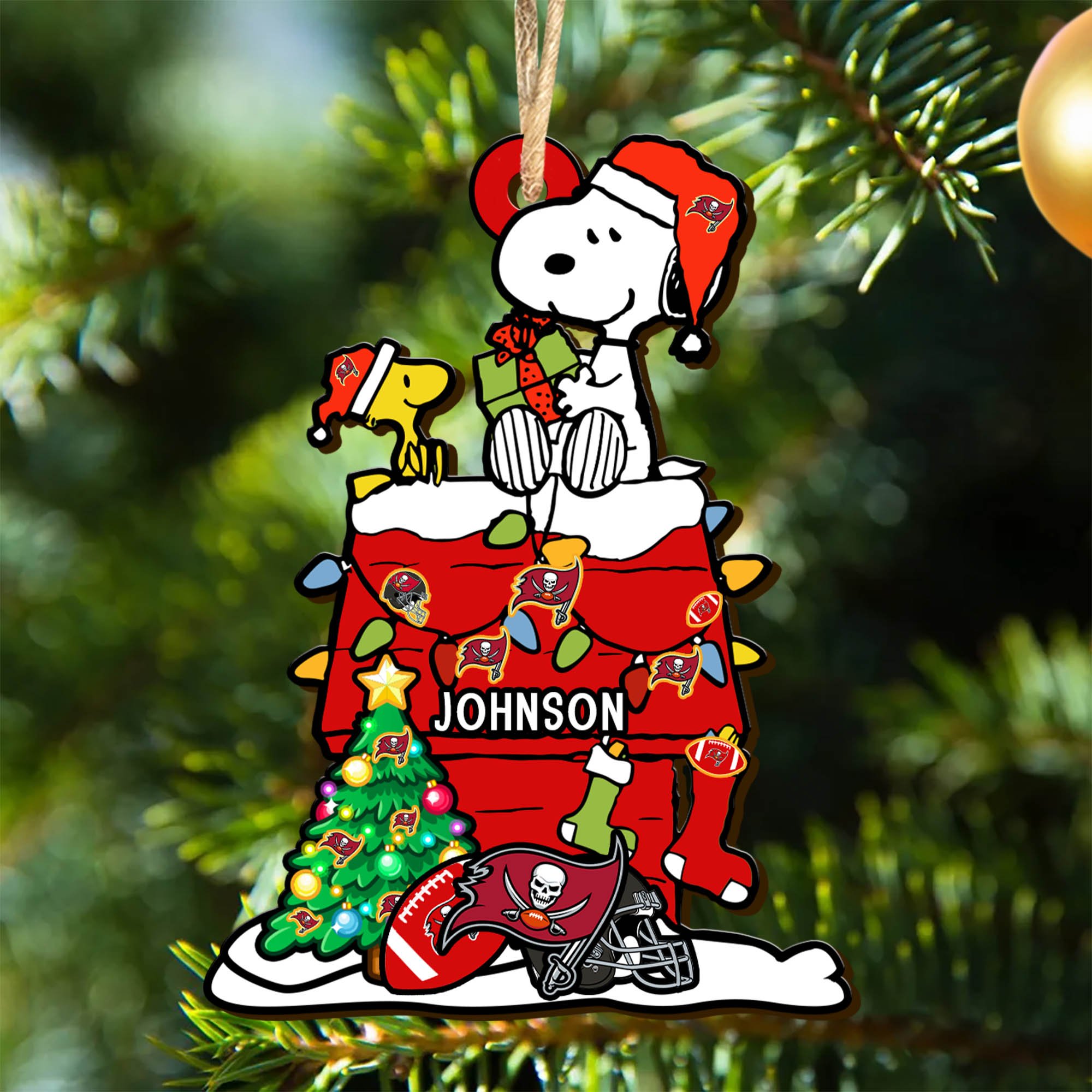 Tampa Bay Buccaneers Wooden Ornament 2024 Version Personalized Your Name, Sport Ornament, Christmas Gifts For Sport Lovers ETHY-52323