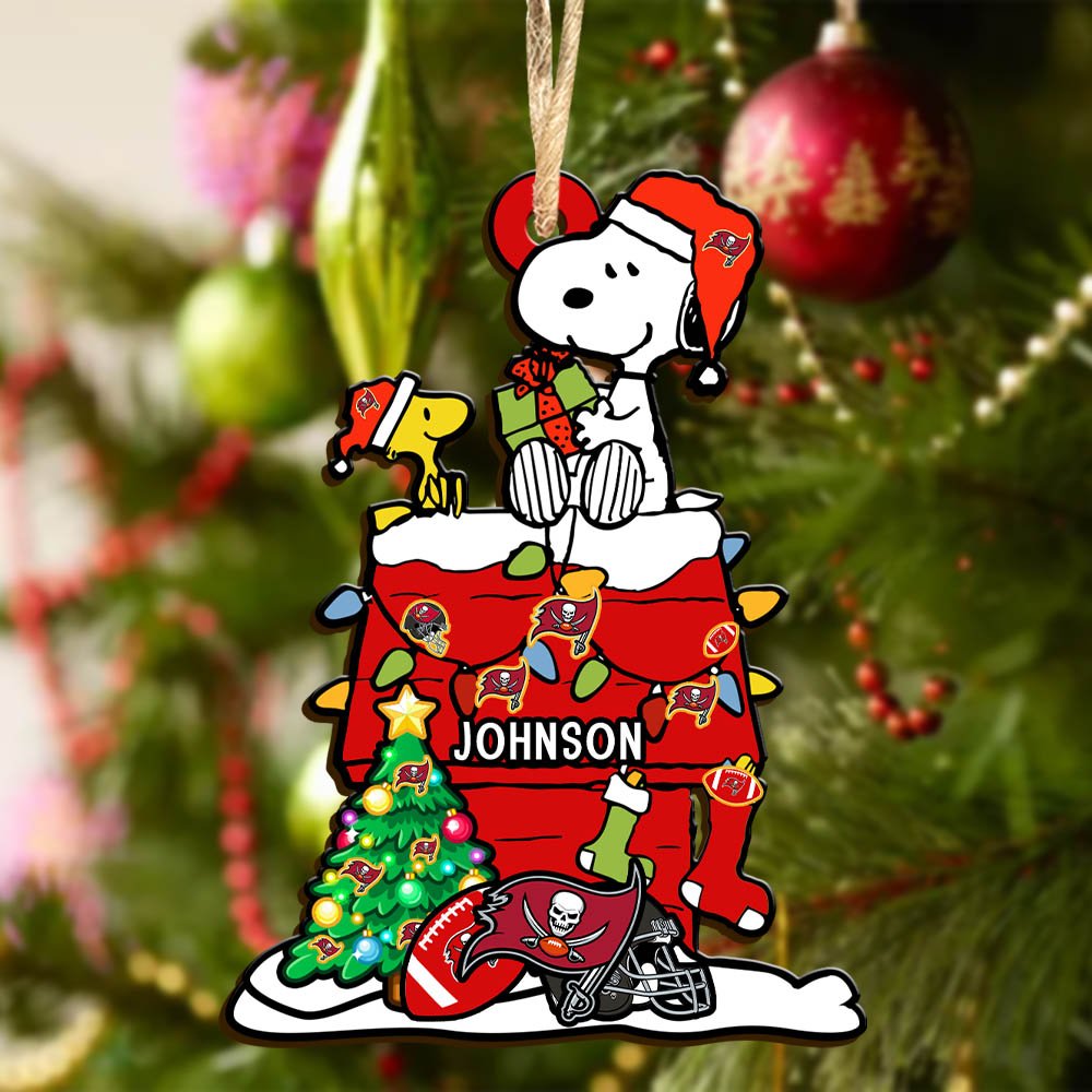 Alternative view of Tampa Bay Buccaneers Wooden Ornament 2024 Version Personalized Your Name, Sport Ornament, Christmas Gifts For Sport Lovers ETHY-52323