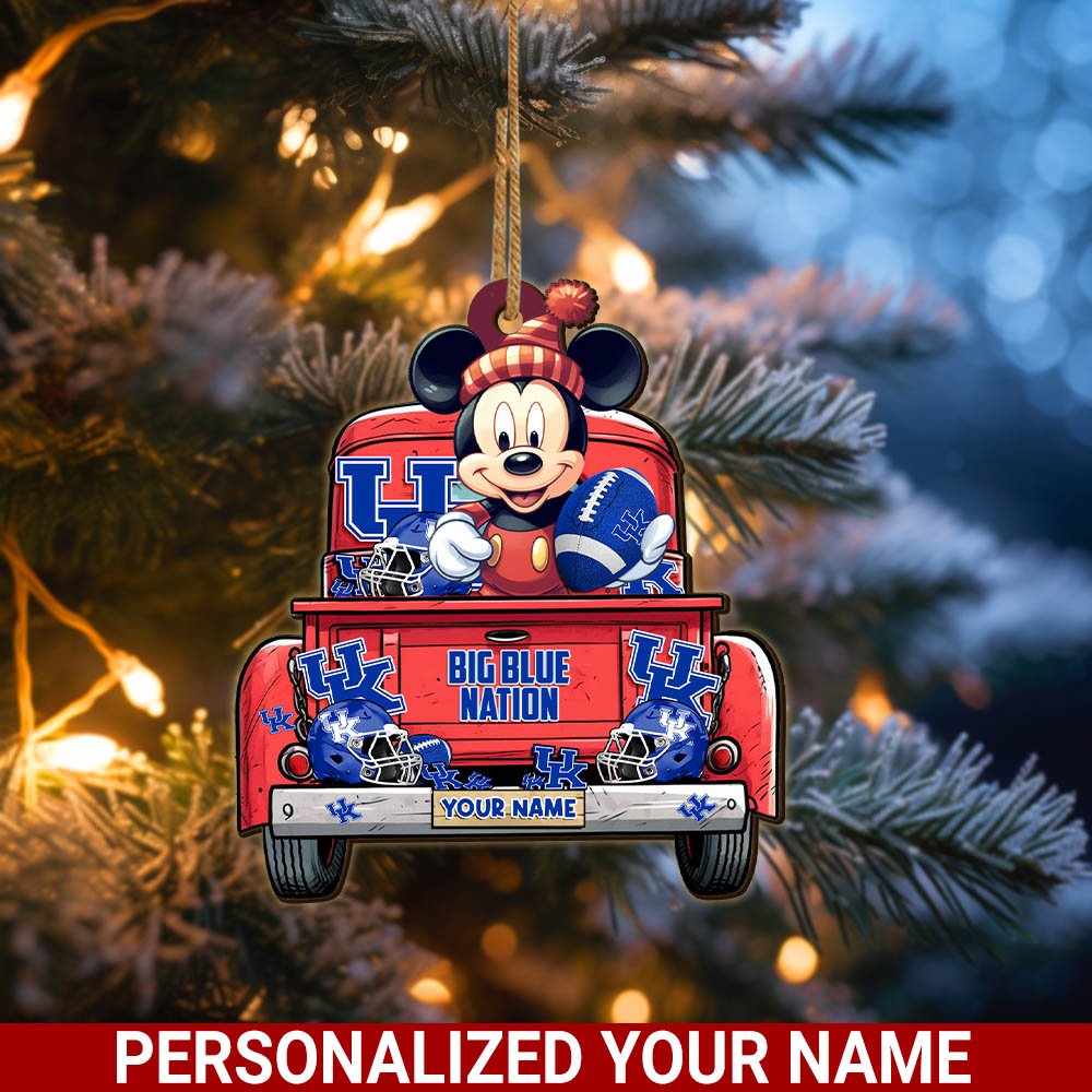 Kentucky Wildcats Wooden Ornament 2024 Version Personalized Your Name, Sport Ornament For Fans, Christmas Gifts ETHY-52365
