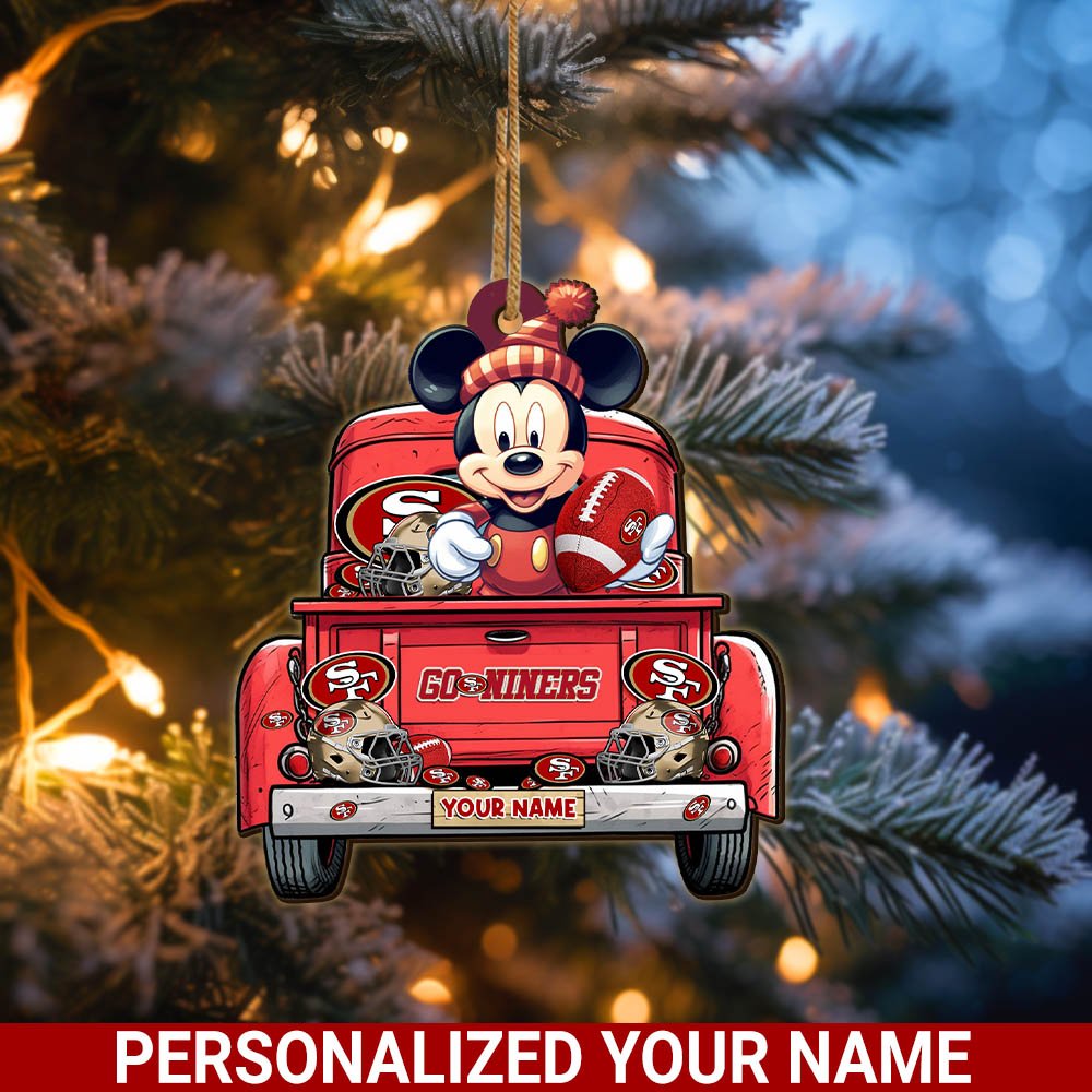 San Francisco 49ers Wooden Ornament 2024 Version Personalized Your Name, Sport Ornament For Fans, Christmas Gifts ETHY-52365