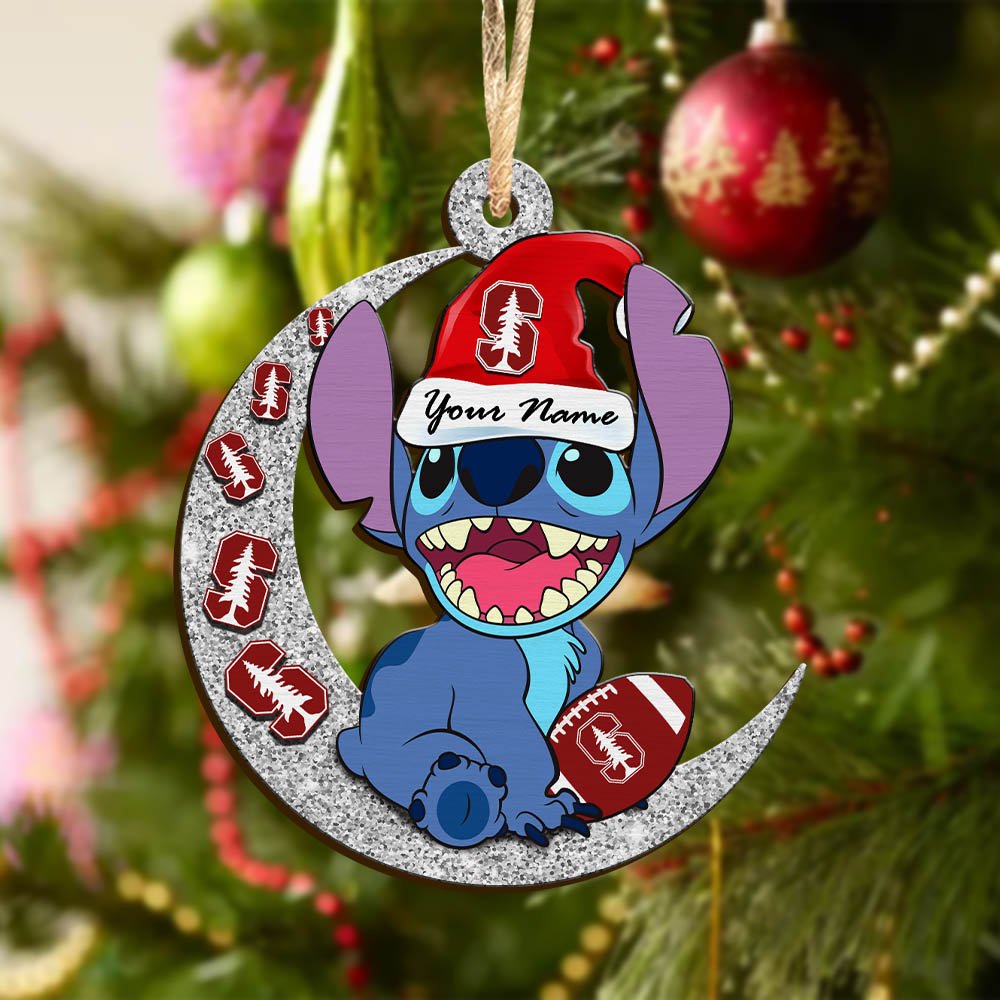 Alternative view of Stanford Cardinal Wooden Ornament 2024 Version Personalized Your Name , Football Team Ornament, Fan Gifts, Sport Home Decorations ETHY-52639