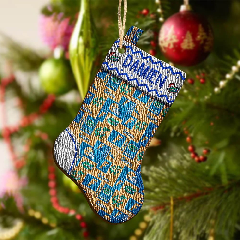 Alternative view of Florida Gators Wooden Ornament 2024 Version Custom Your Name, Christmas Stocking Ornaments, Christmas Gifts For Sport Fans ETHY-53300